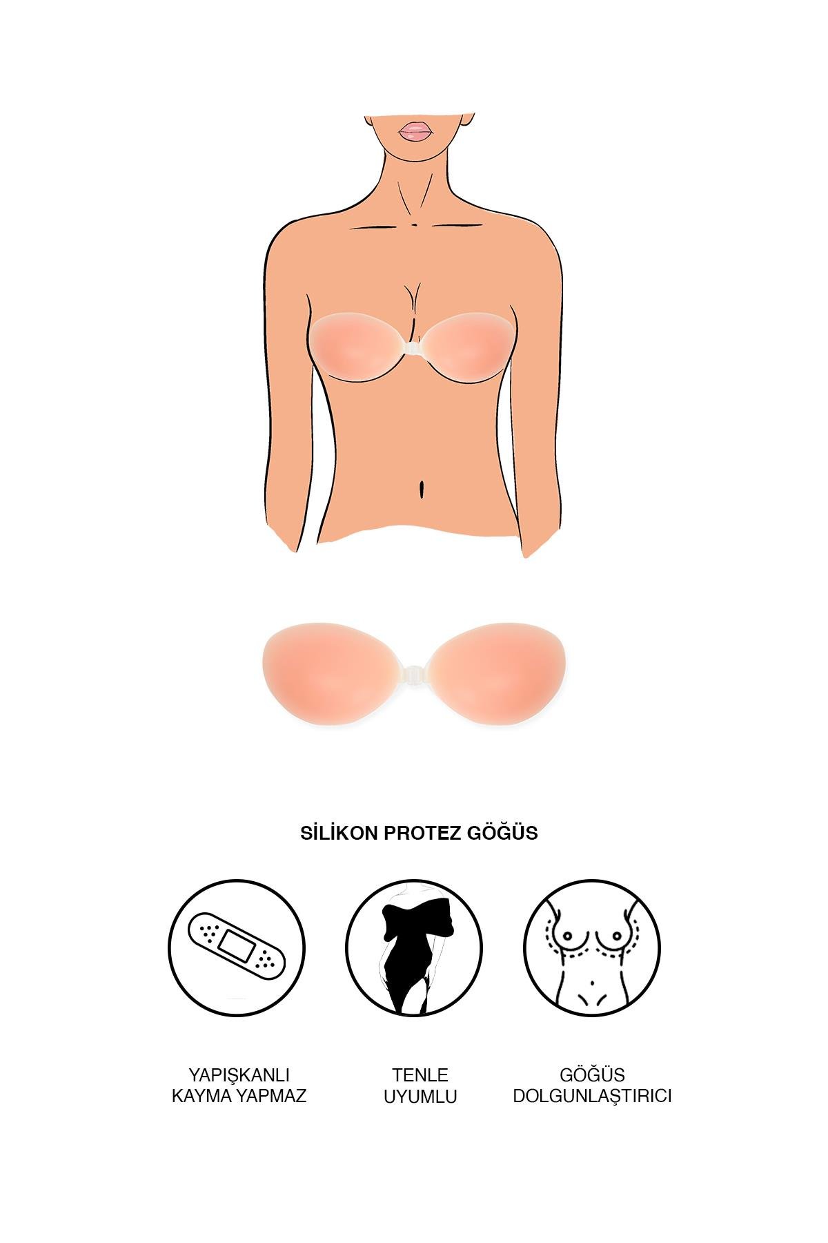 Camasircity 7015 Prosthetic Breast Skin