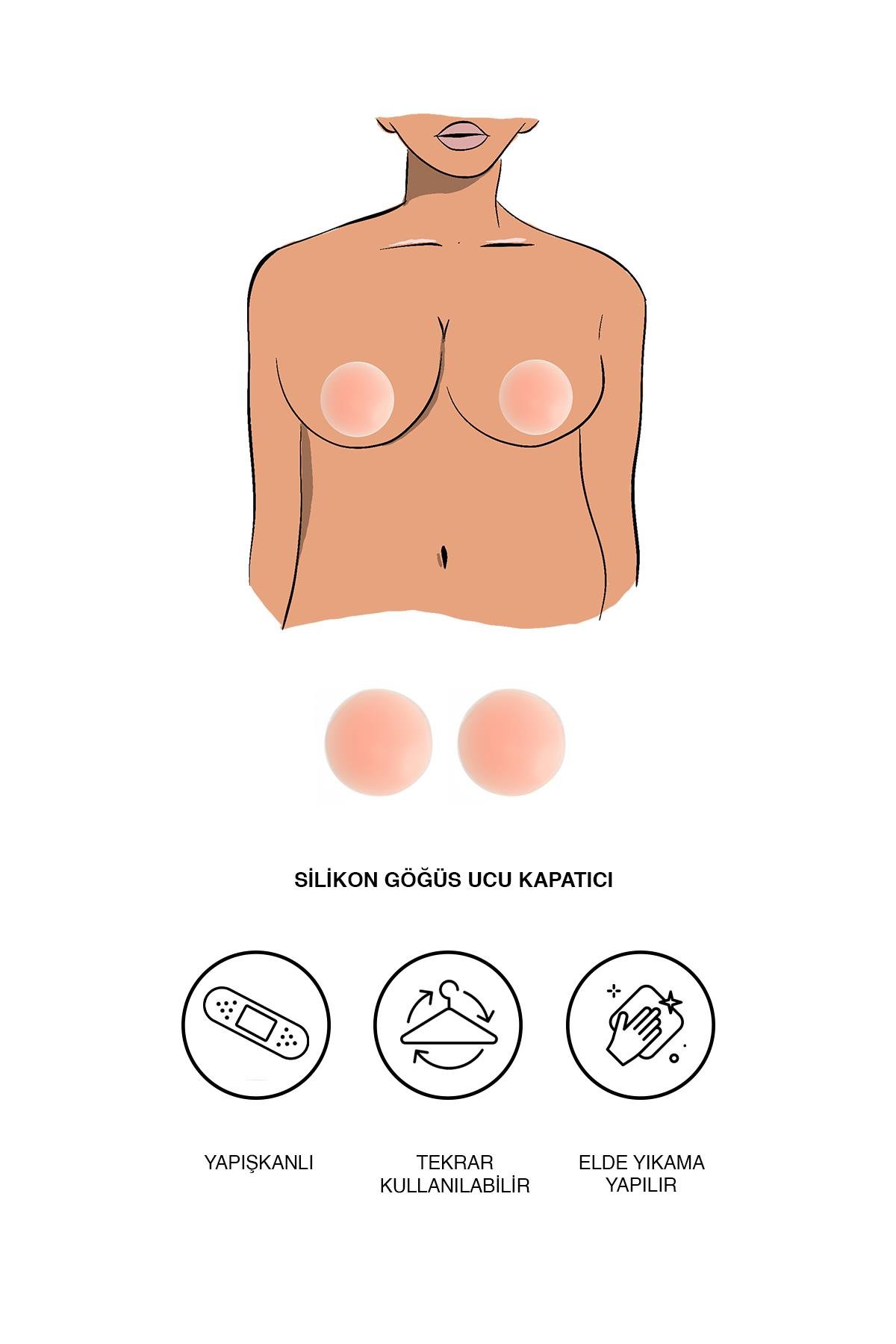 C&City Silicon Nipple Concealer Skin