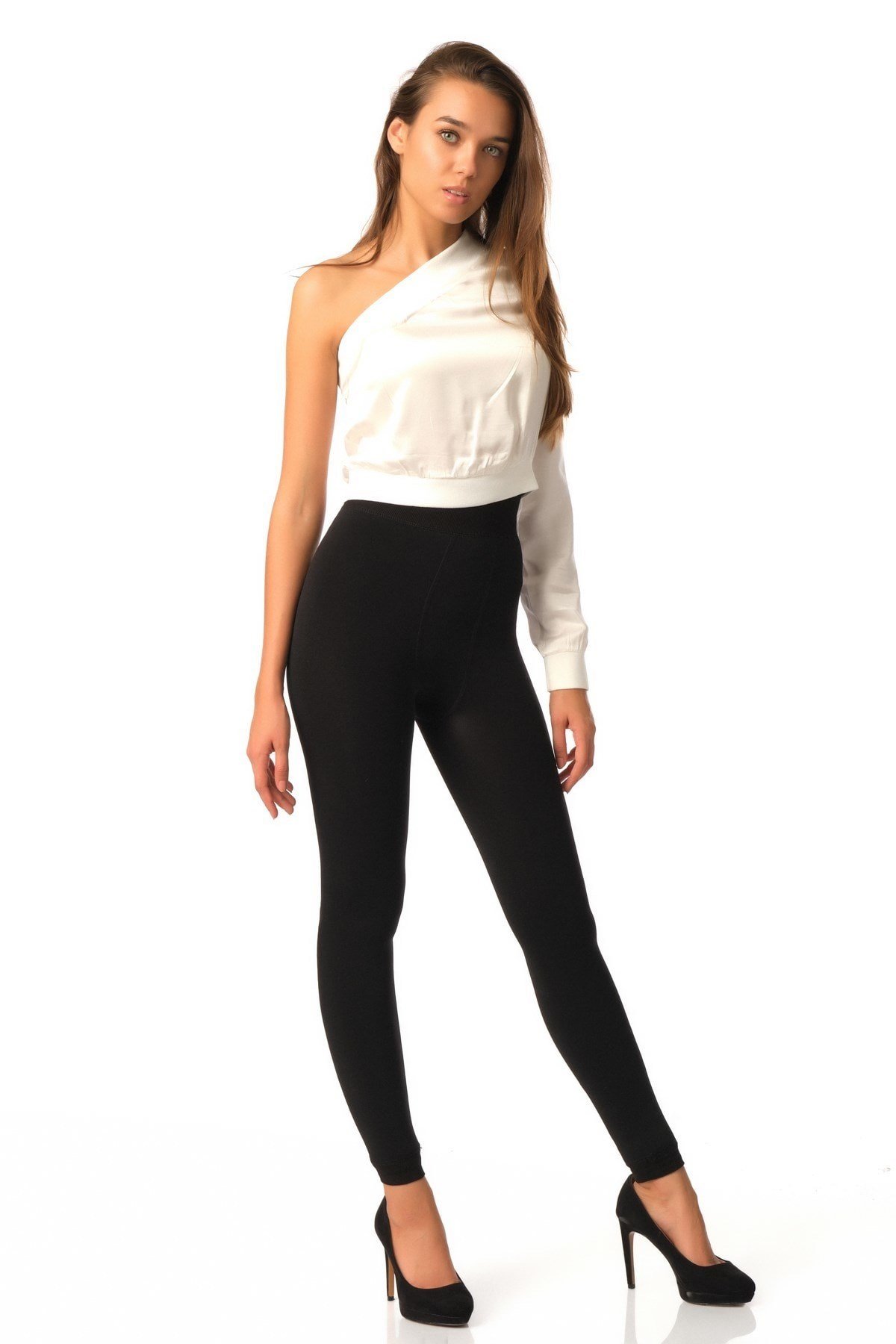 C&City Women Thermal Warm Tights Plush 9020 Black