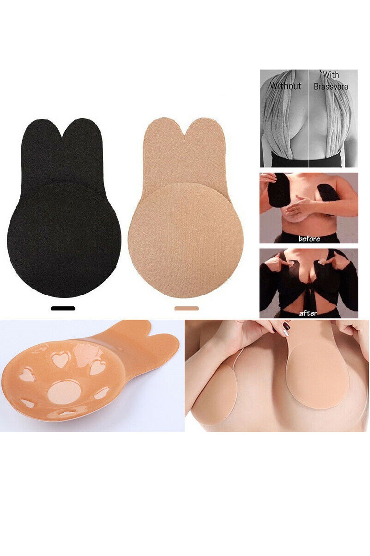 C&City Women Breast Lift Cover Bra Skin