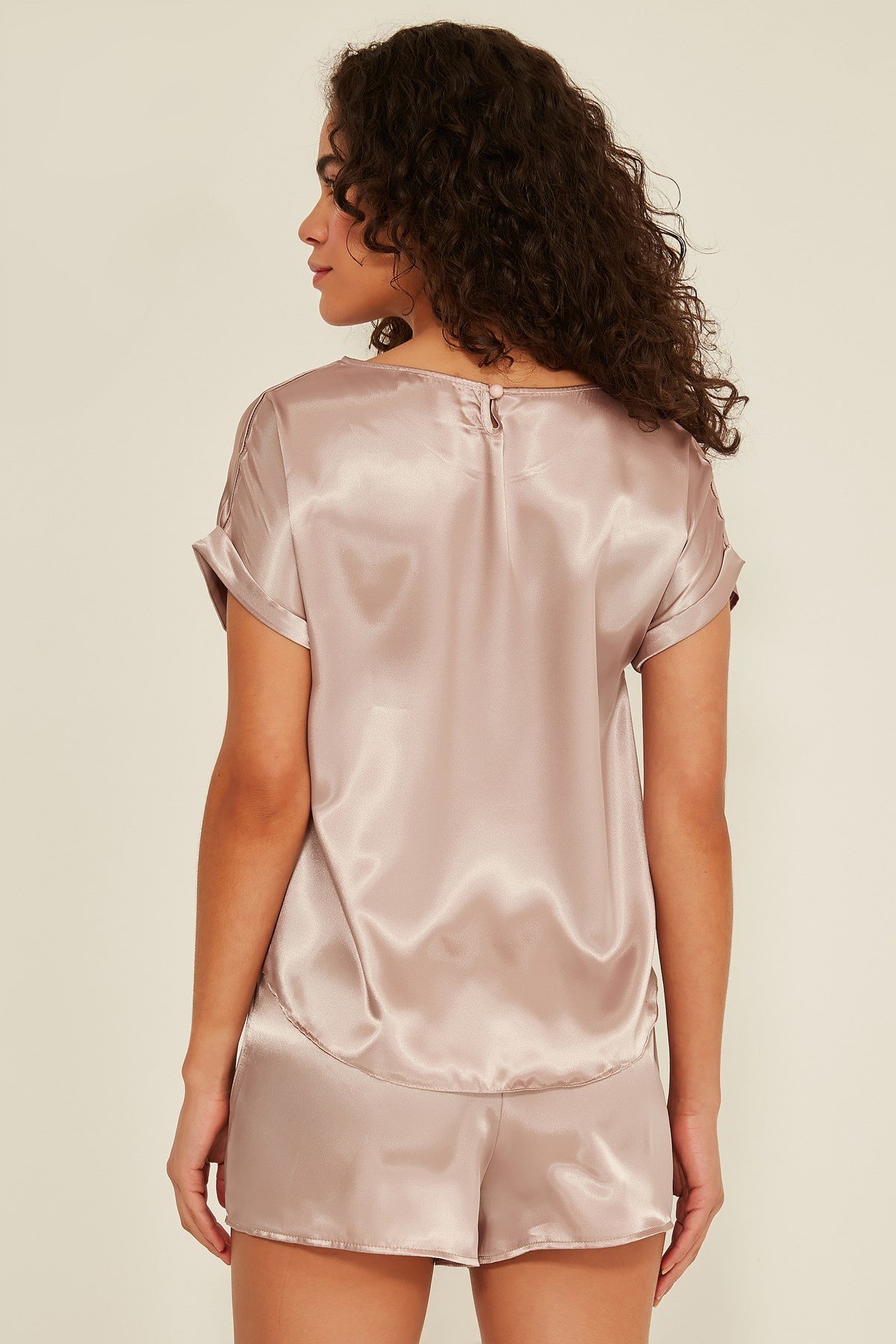 C&City 080 Women Satin Pyjama Set Mink