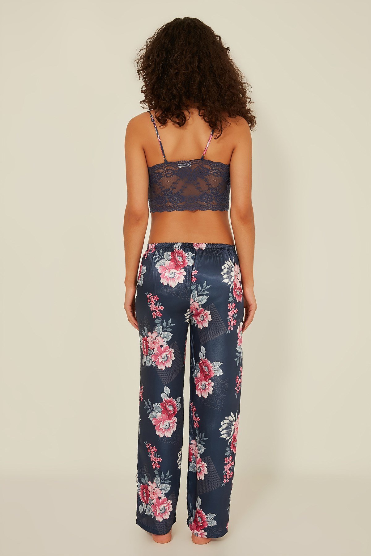 C&City Women Satin Triple Pyjama Set 045 Blue