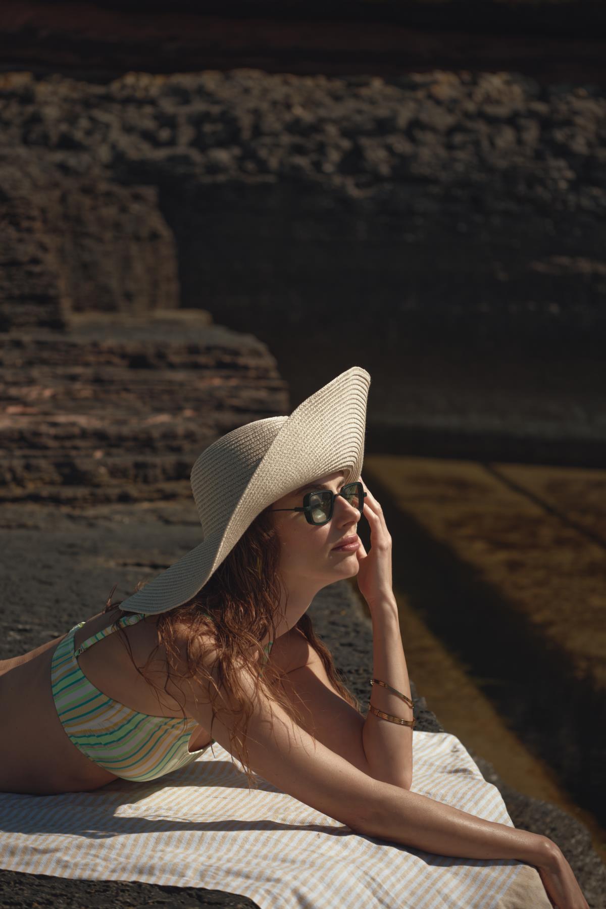 C&City Women Straw Hat Y1730-23 Light Beige