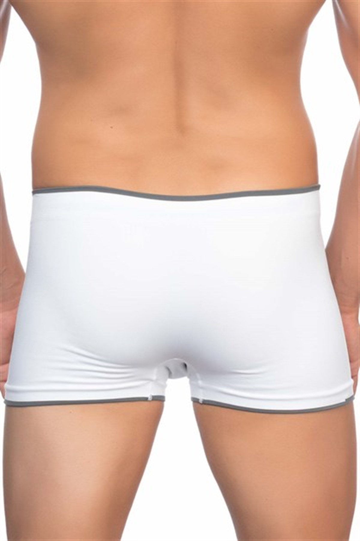 C&City Men Seamless Boxer C12102 White