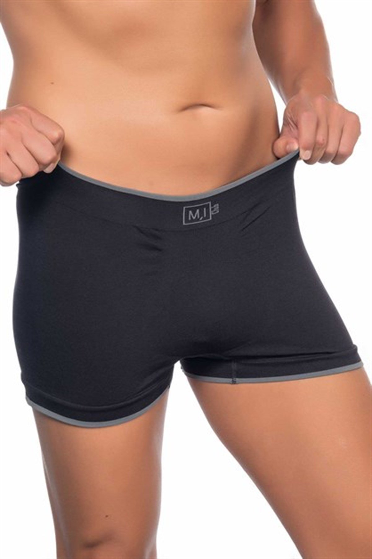 C&City Men Seamless Boxer C12104 Black
