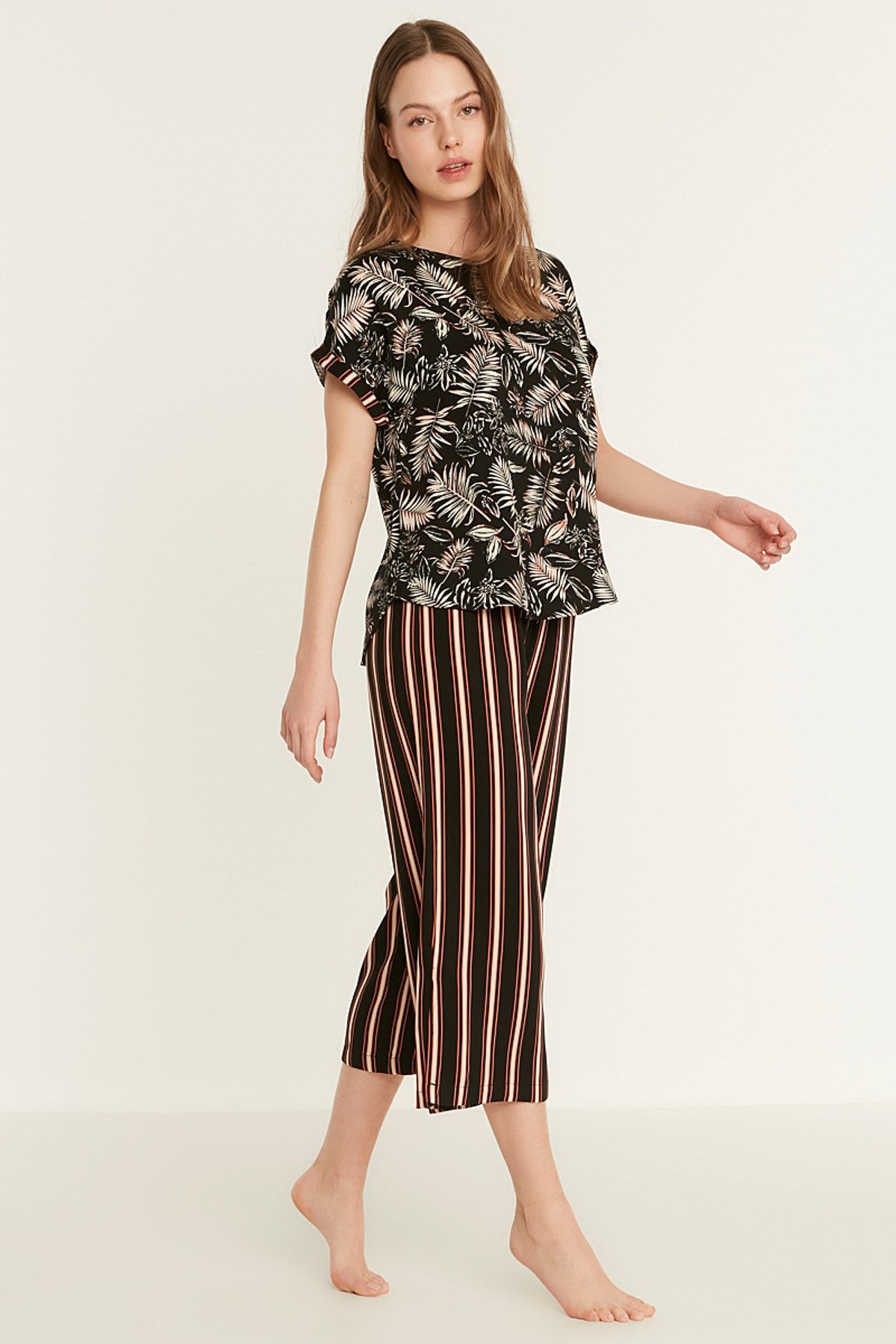 C&City Viscose Pyjama Set 9081 Black