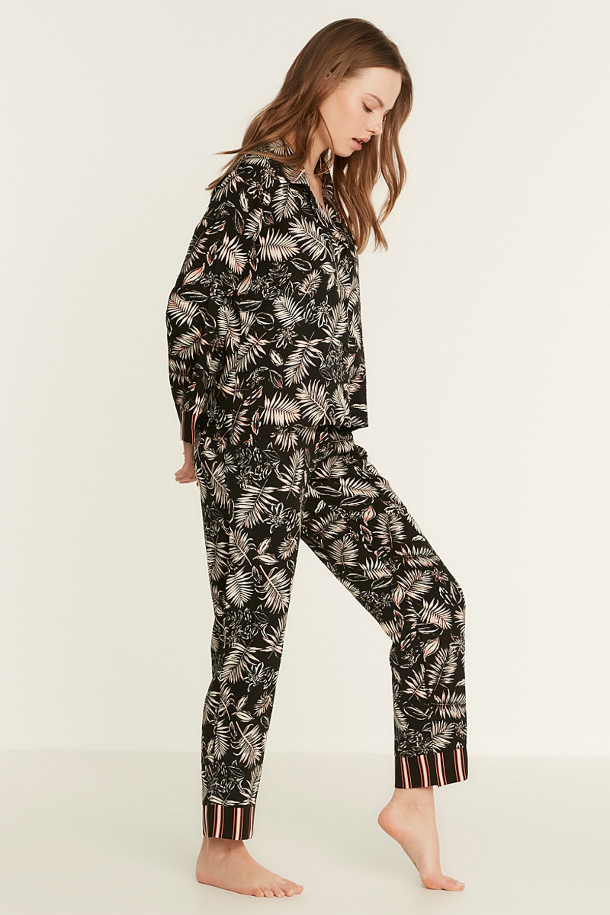 C&City Viscose Pyjama Set 9082  Black