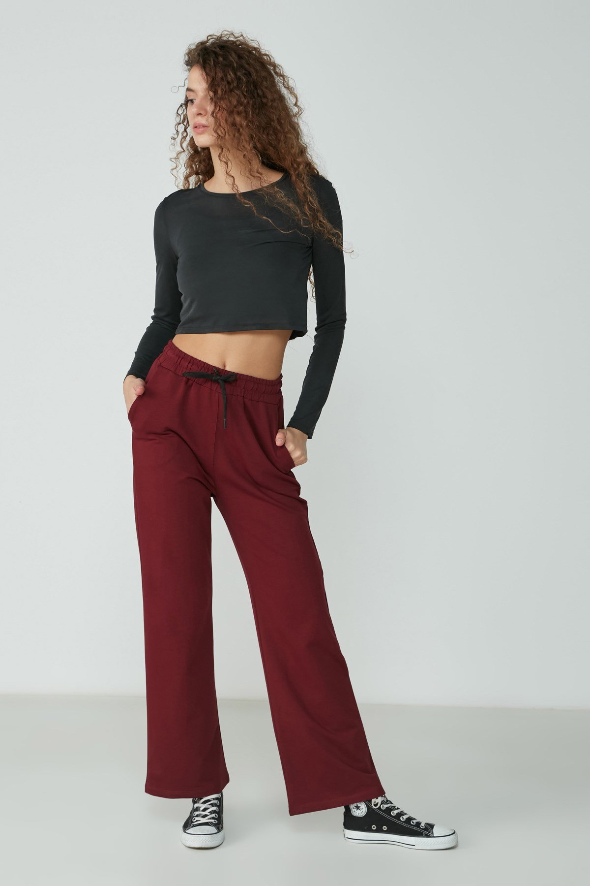 C&City Women Sweatpants 736 Burgundy