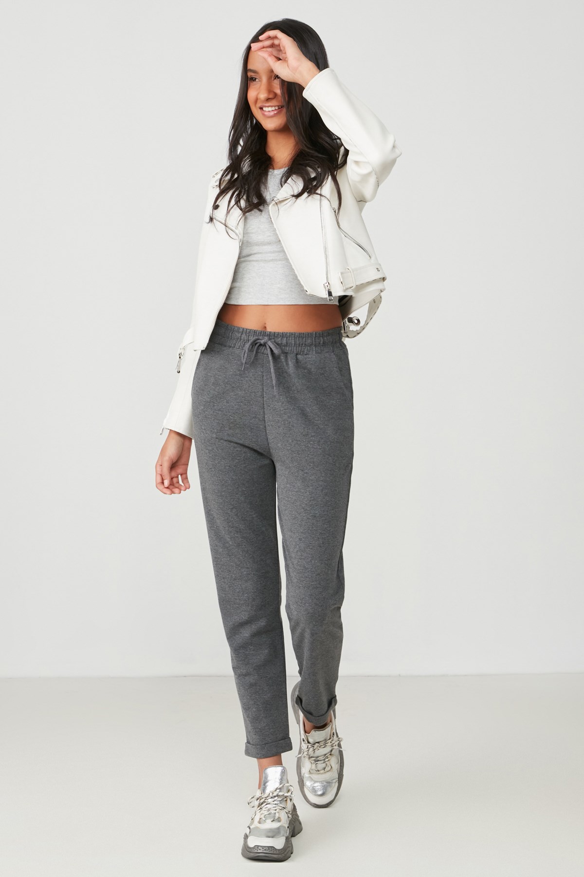 C&City Women Sweatpants 738 Anthracite