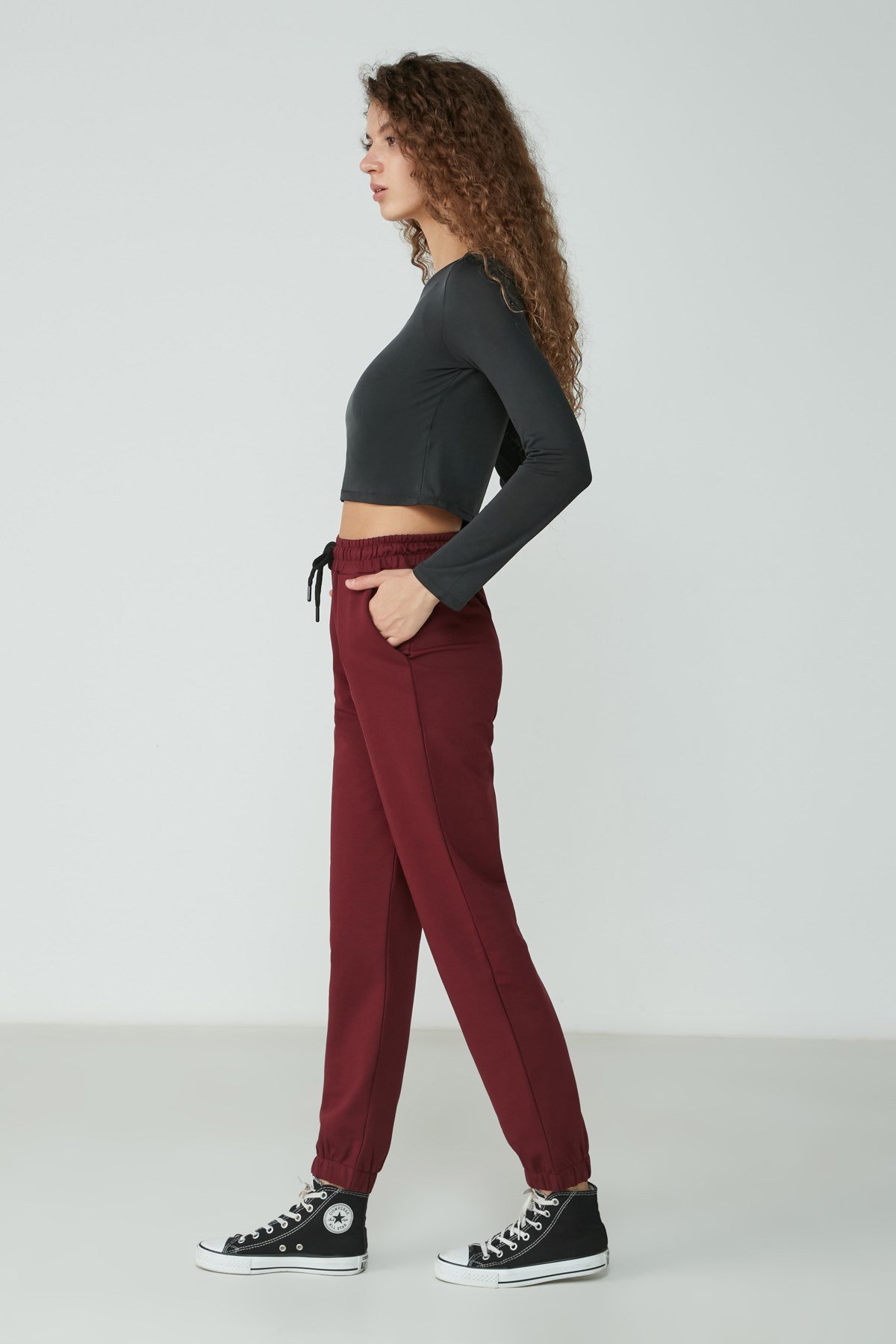 C&City Women Sweatpants 734 Burgundy