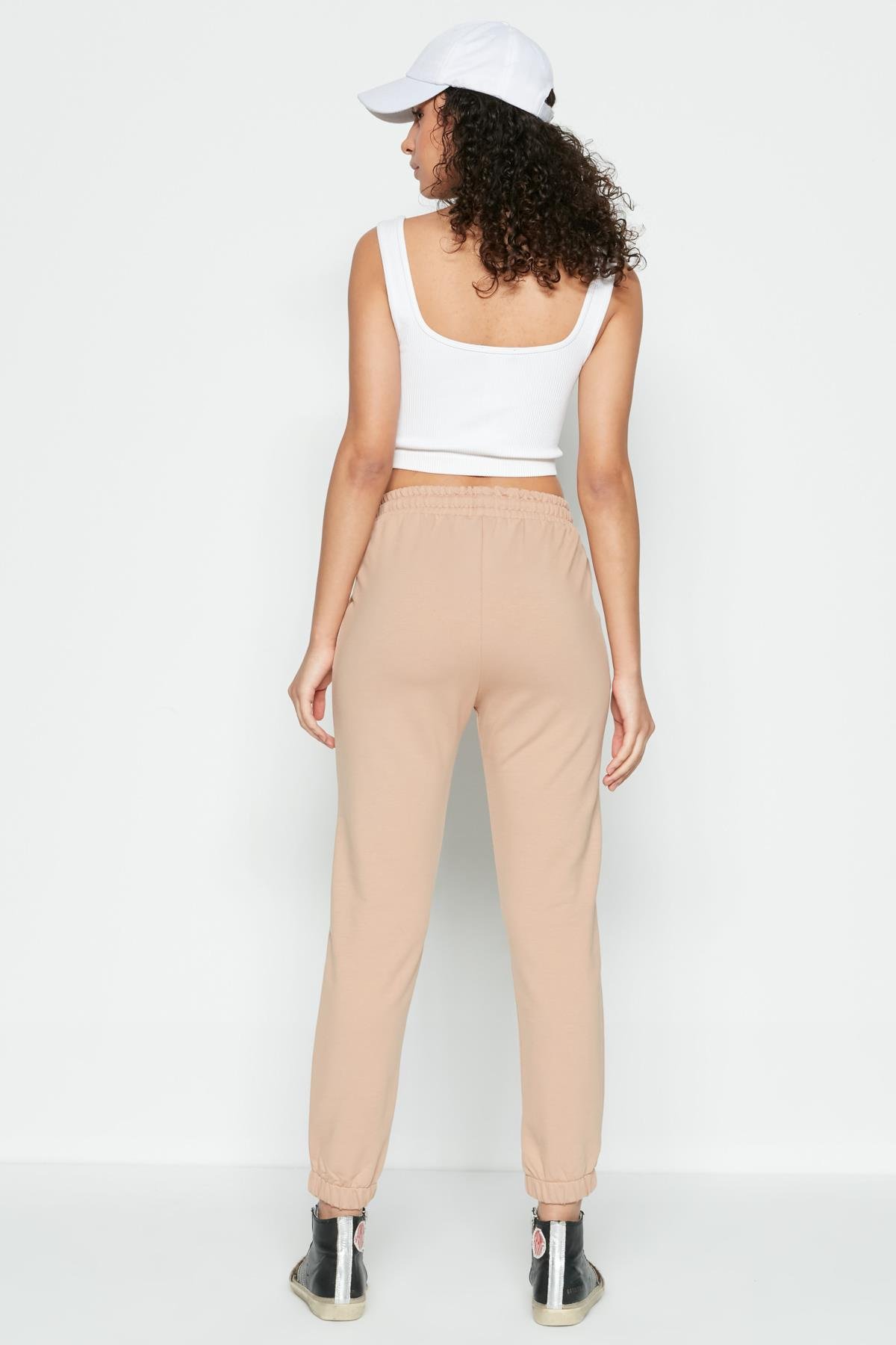 C&City Women Sweatpants 734 Milky Brown Color