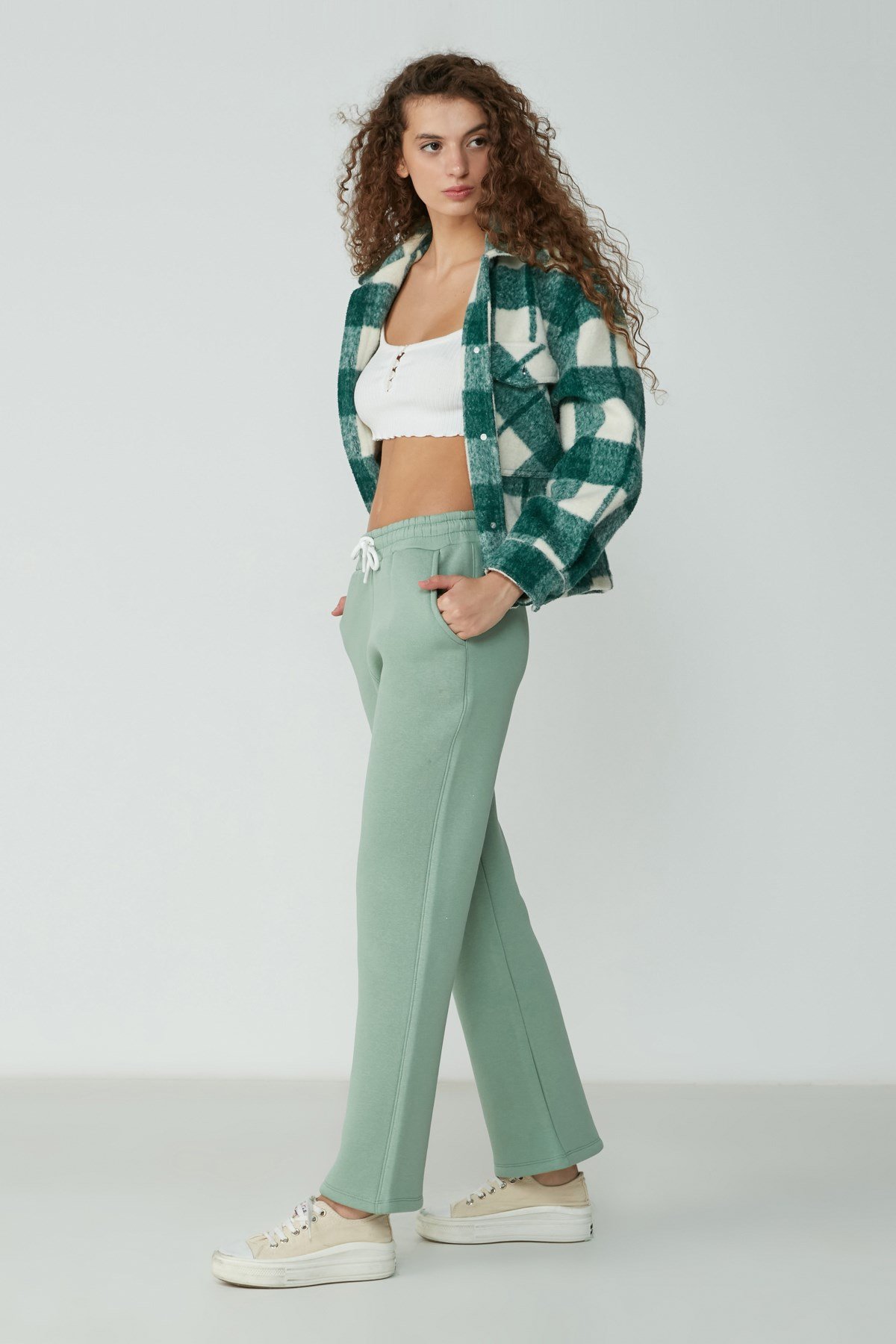 C&City Women Sweatpants 904 Pistachio Green