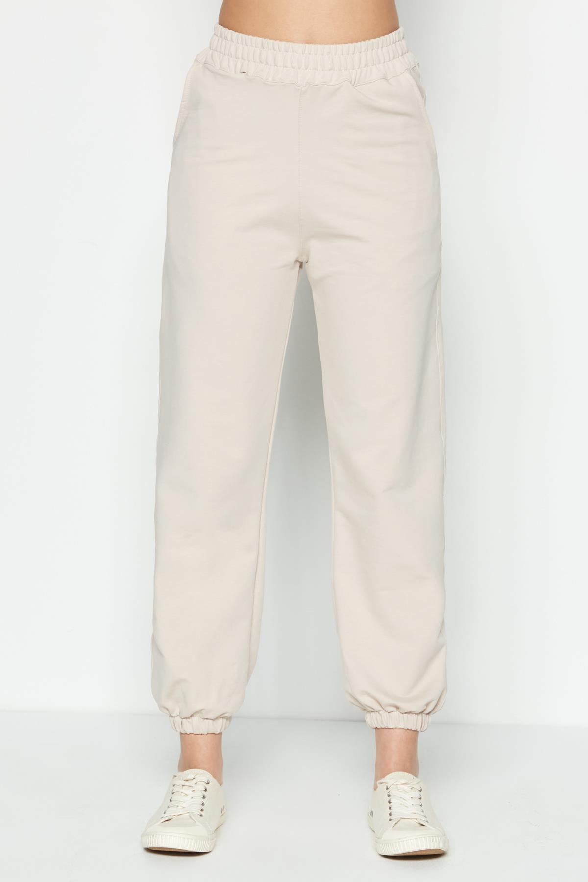 C&City Women Sweatpants 802 Cream Color
