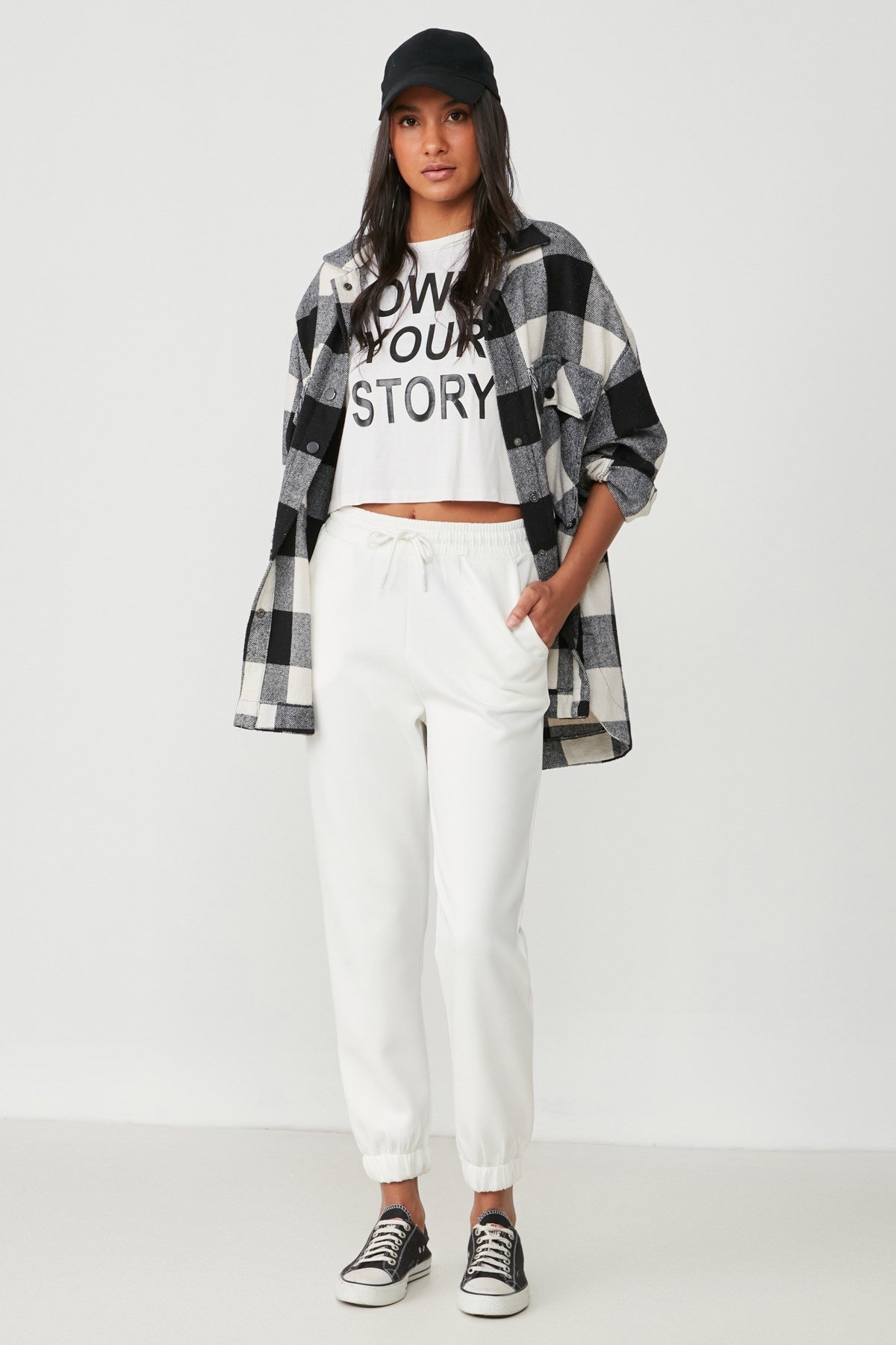 C&City Women Sweatpants 802 Ecru