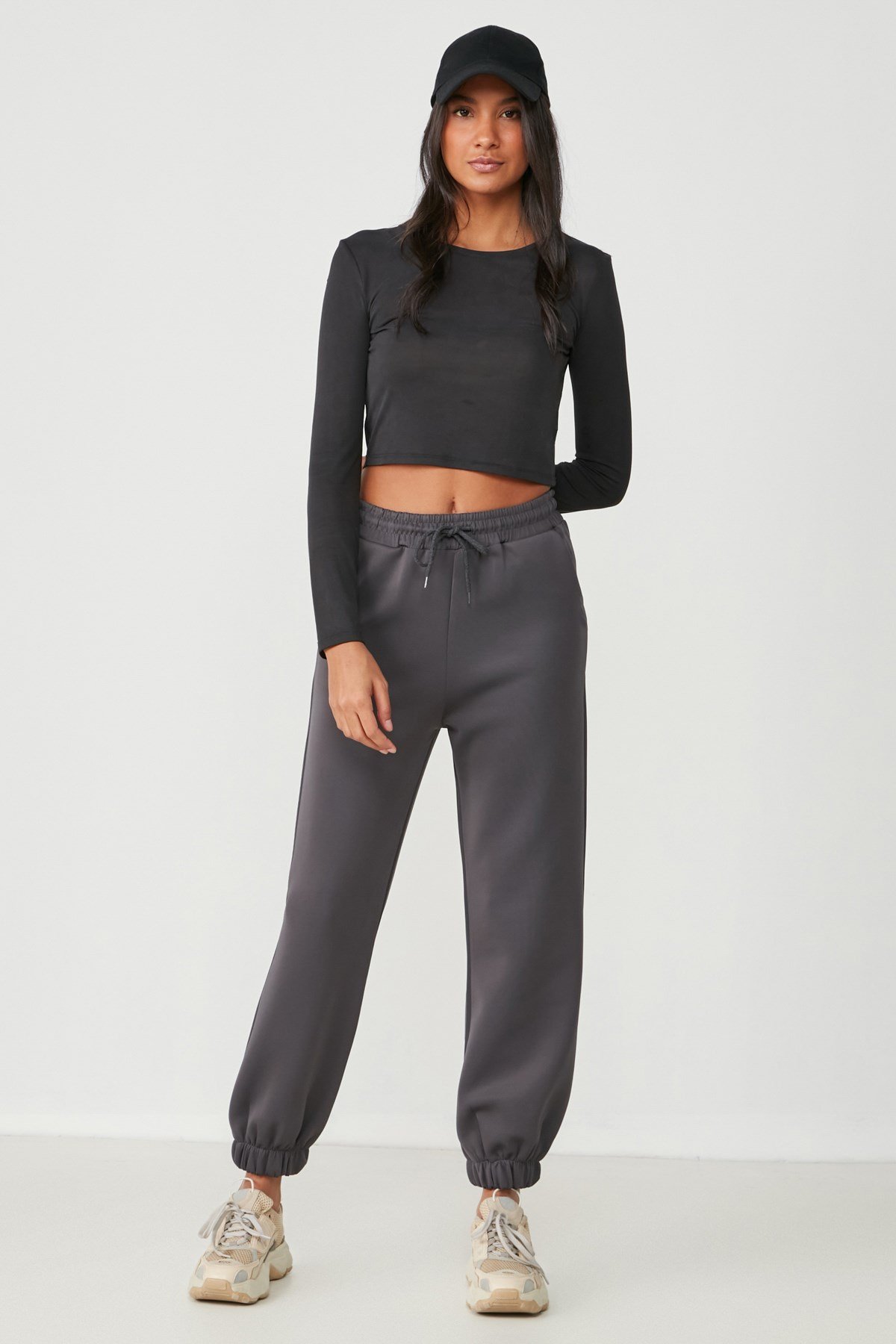C&City Women Sweatpants 806 Smoked Color