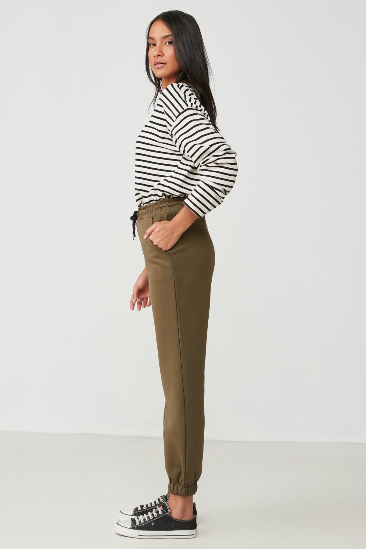 C&City Women Sweatpants 806 Khaki