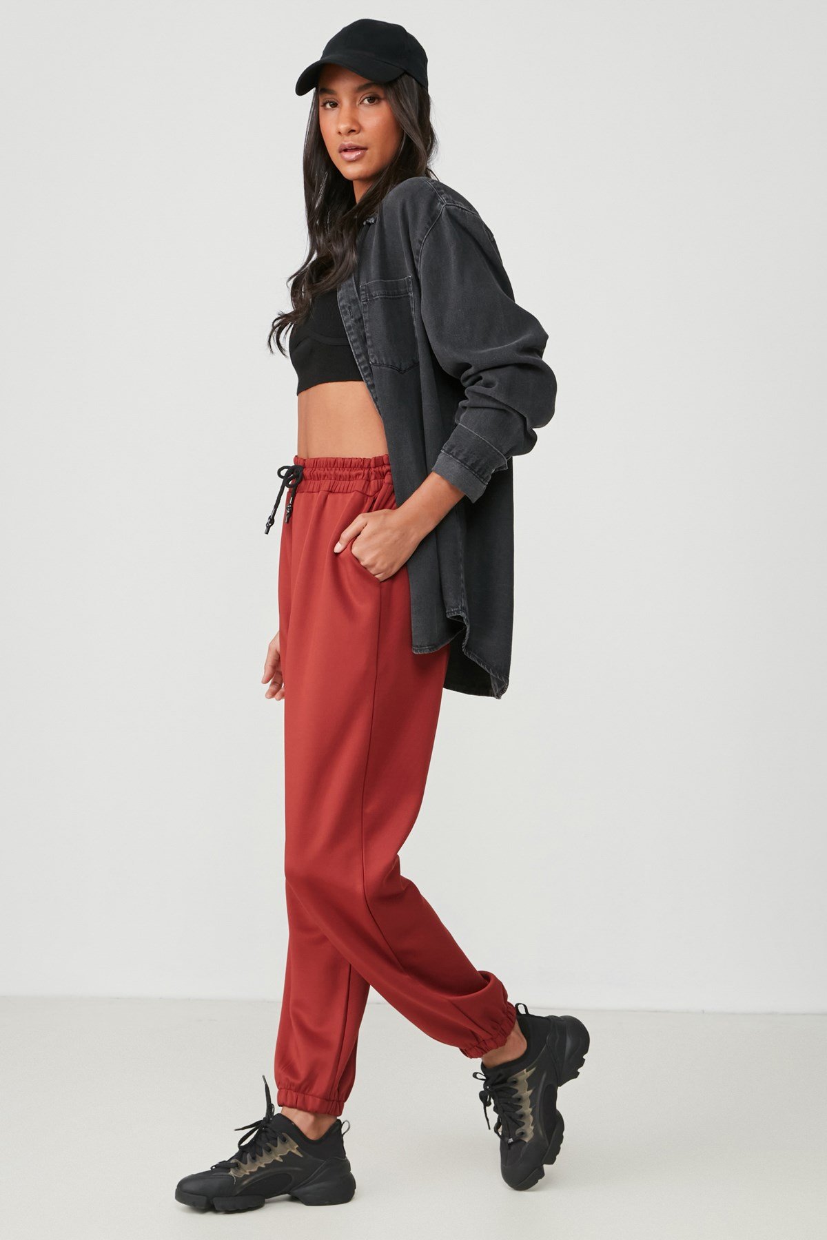 C&City Women Sweatpants 806 Brick Color