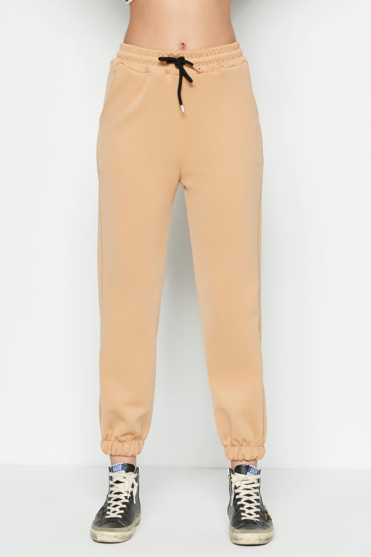 C&City Women Sweatpants 806 Milky Brown Color