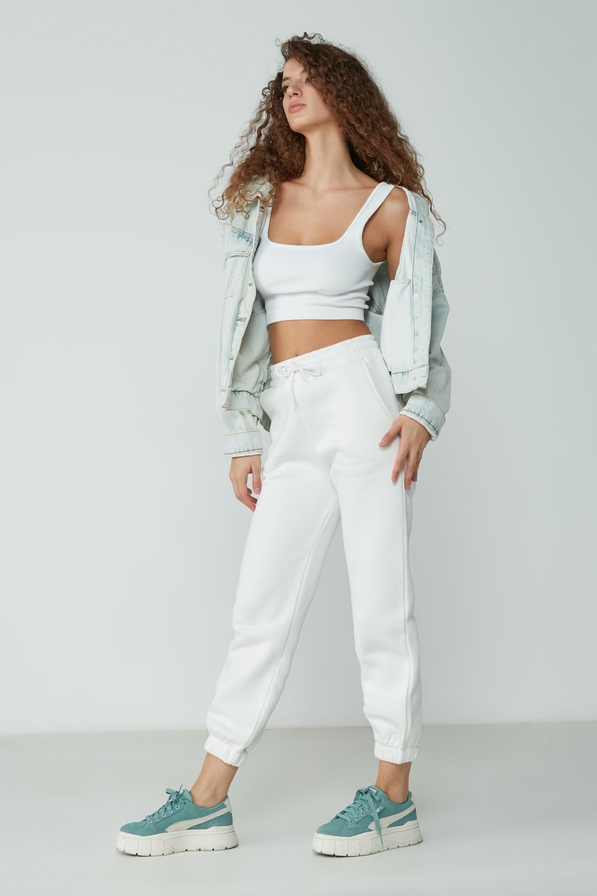 C&City Women Sweatpants 906 Ecru