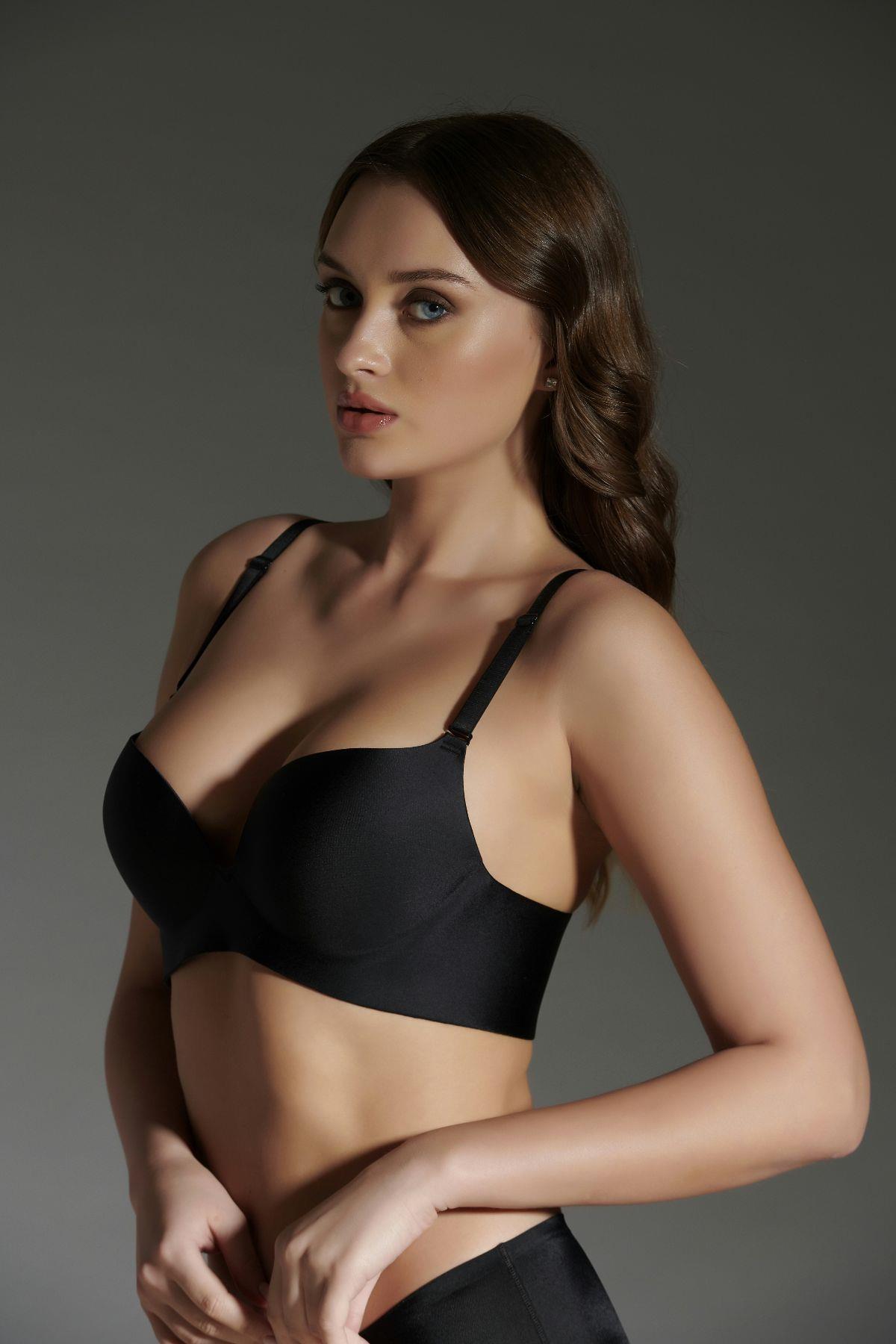 C&City Non Padded Laser Bra C16040 Ten Black