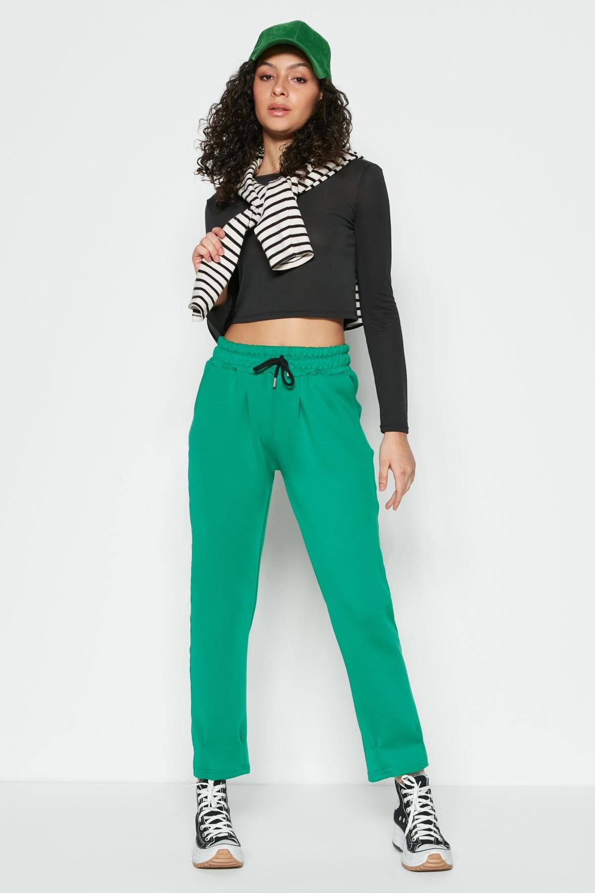 C&City Women Sweatpants 810 Green