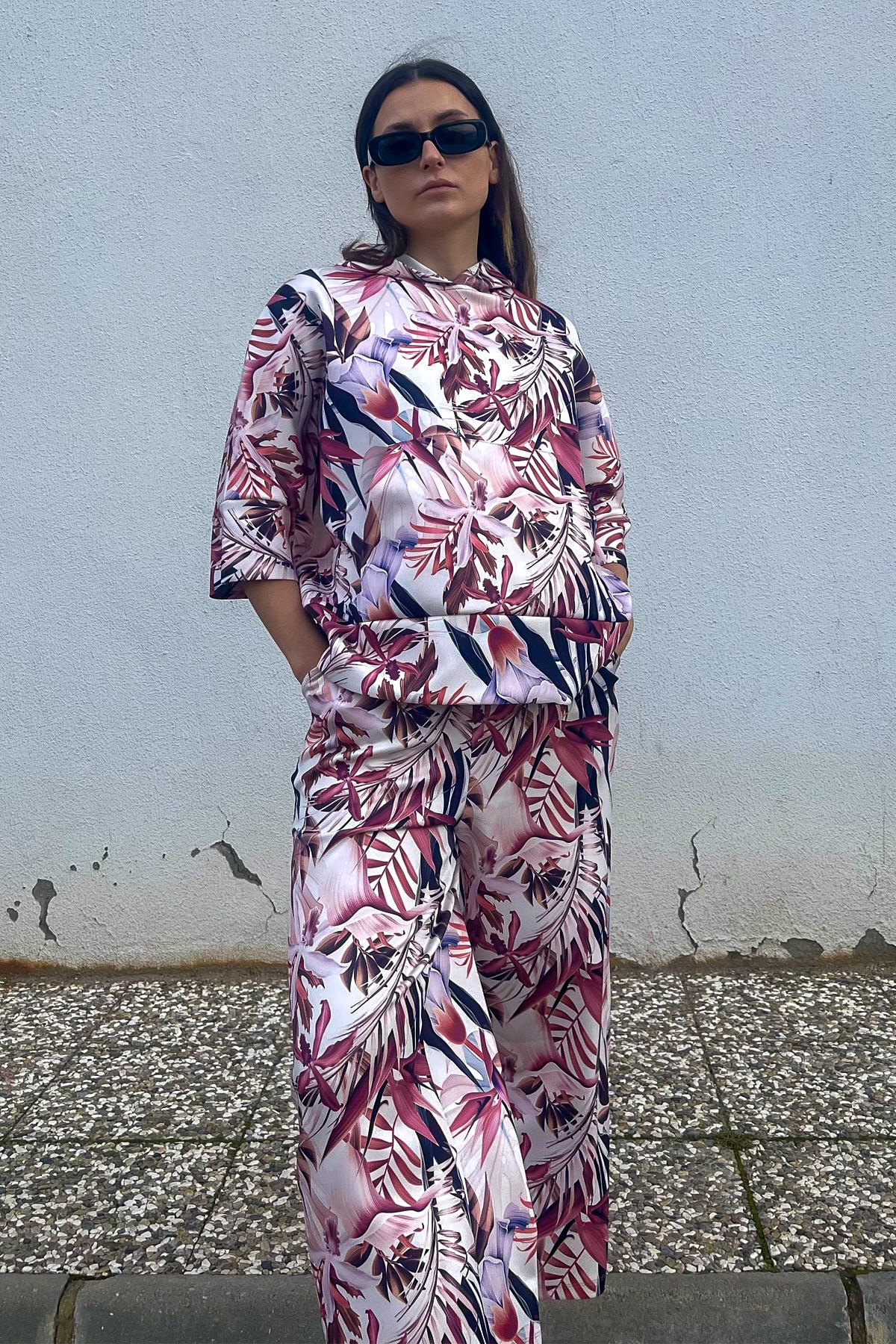 C&City Bol Kesim Pantolon Eşofman Altı 835 Mercan 