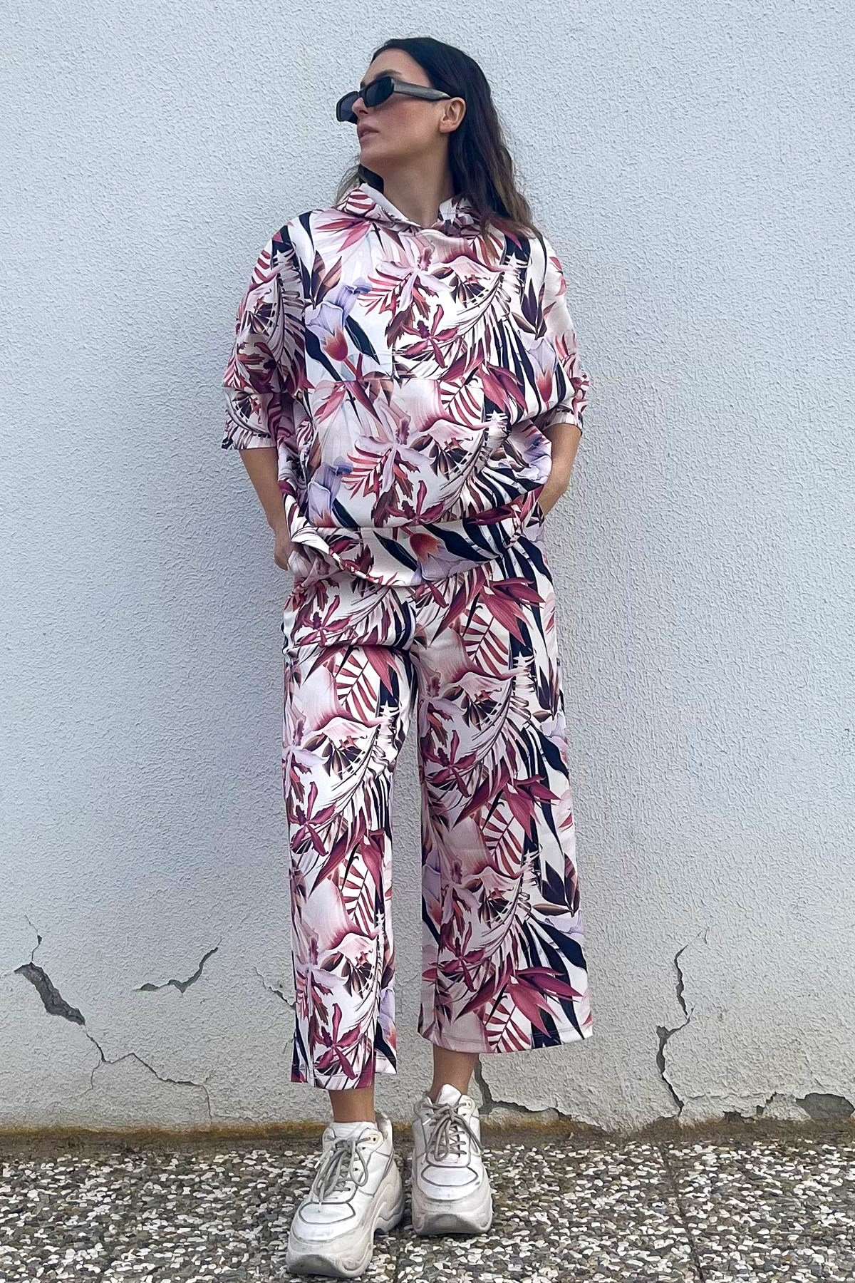 C&City Bol Kesim Pantolon Eşofman Altı 835 Mercan 