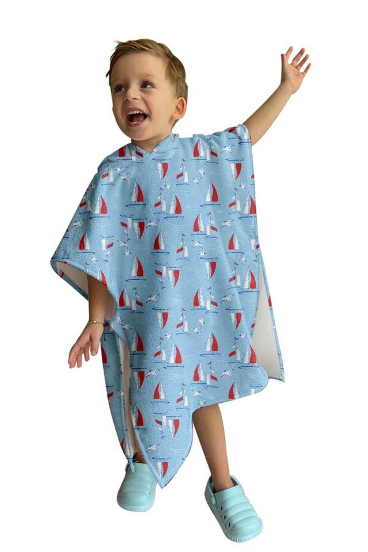 C&City Kids Beach Towel Poncho C1701 Turquoise