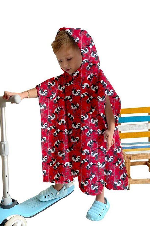 C&City Kids Beach Towel Poncho C1701 Red
