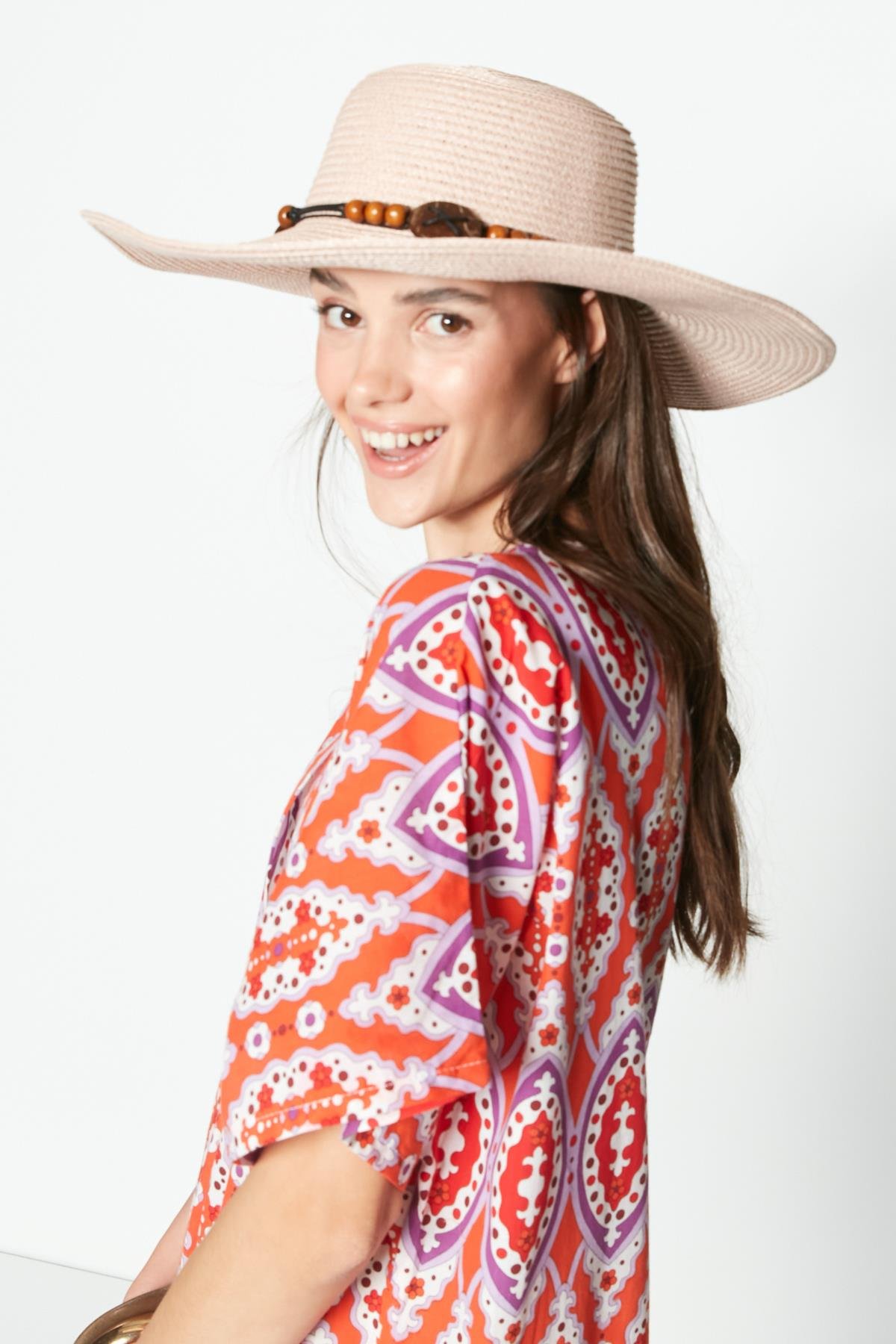 C&City Women Straw Hat Y23730-07 Powder
