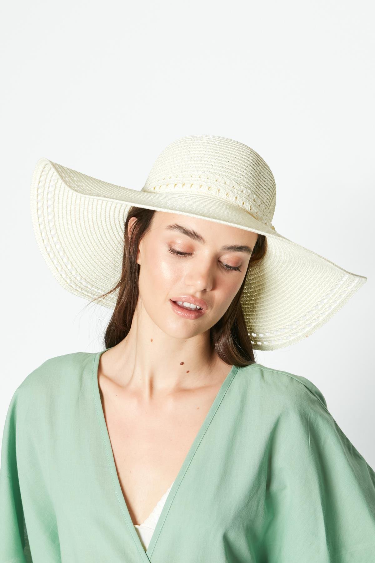 C&City Women Straw Hat Y23730-12 Cream Color