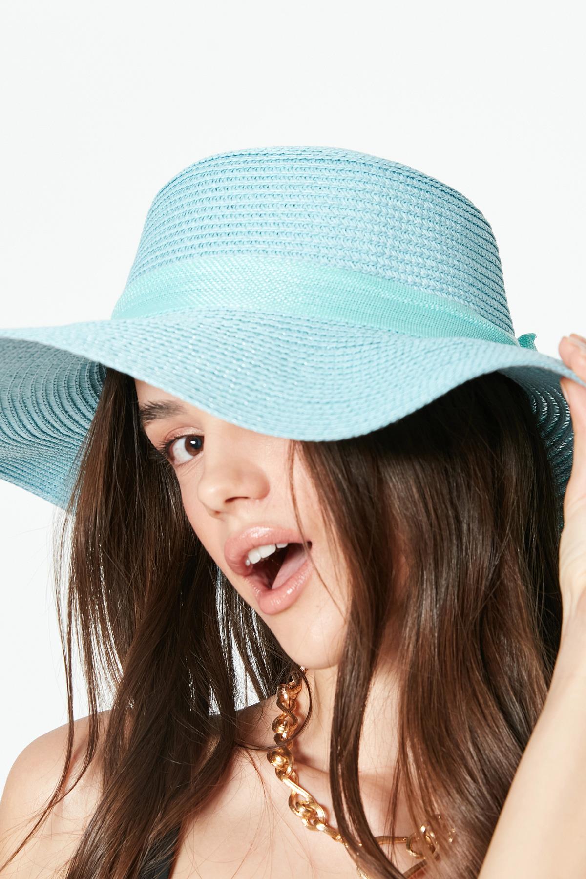 C&City Women Straw Hat Y23730-22 Blue