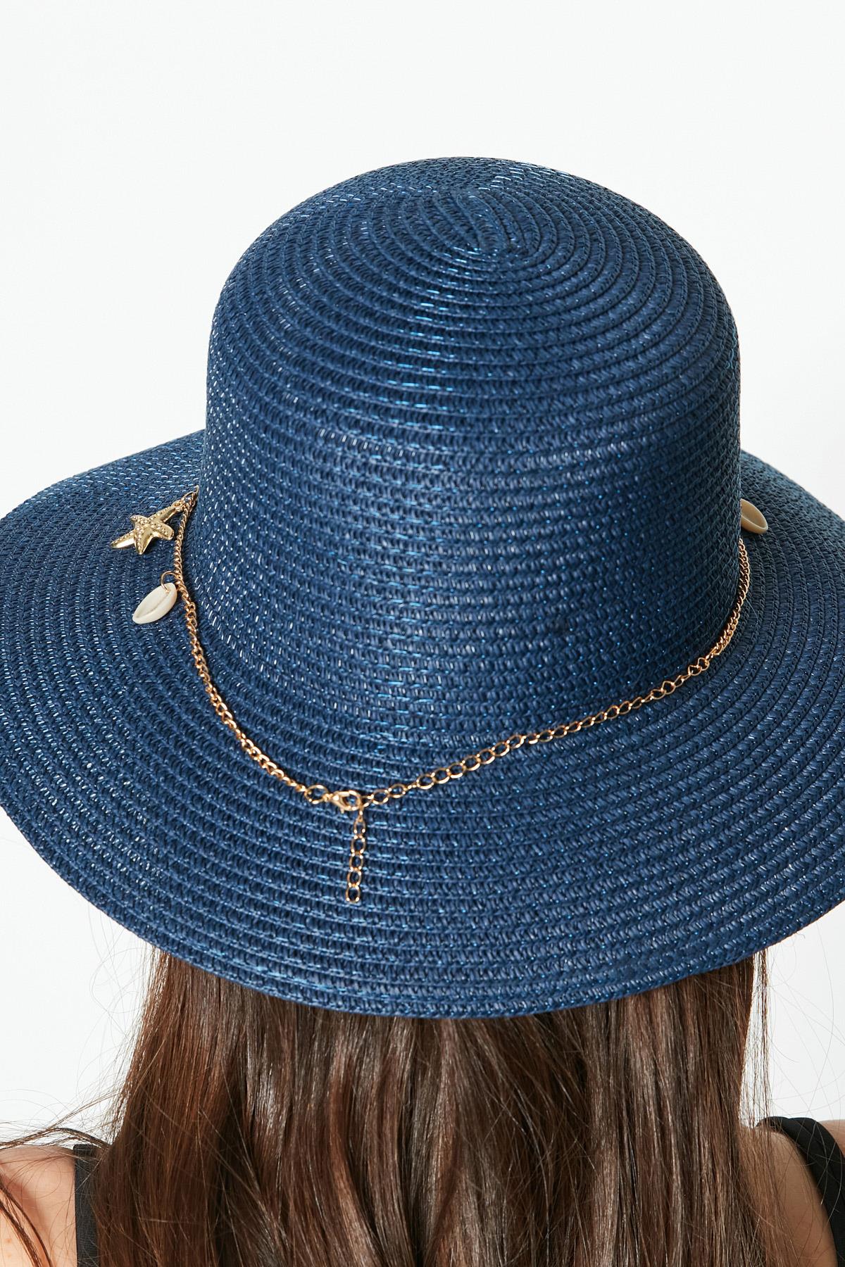 C&City Women Straw Hat Y23730-51 Navy Blue