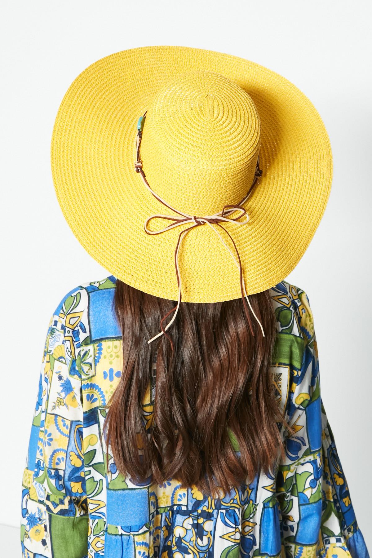 C&City Women Straw Hat Y87300-04 Yellow