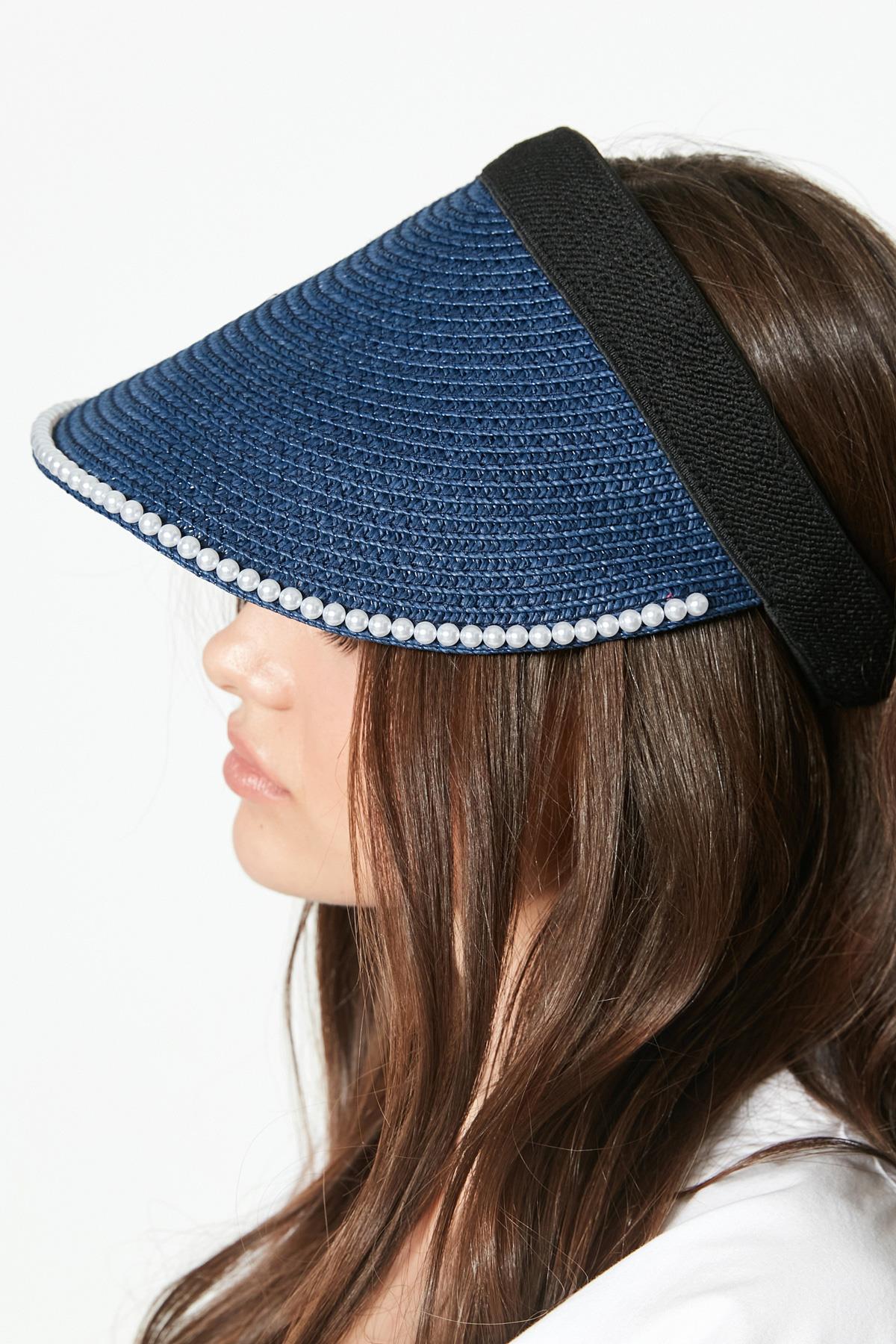 C&City Women Straw Hat Y23730-42 Navy Blue