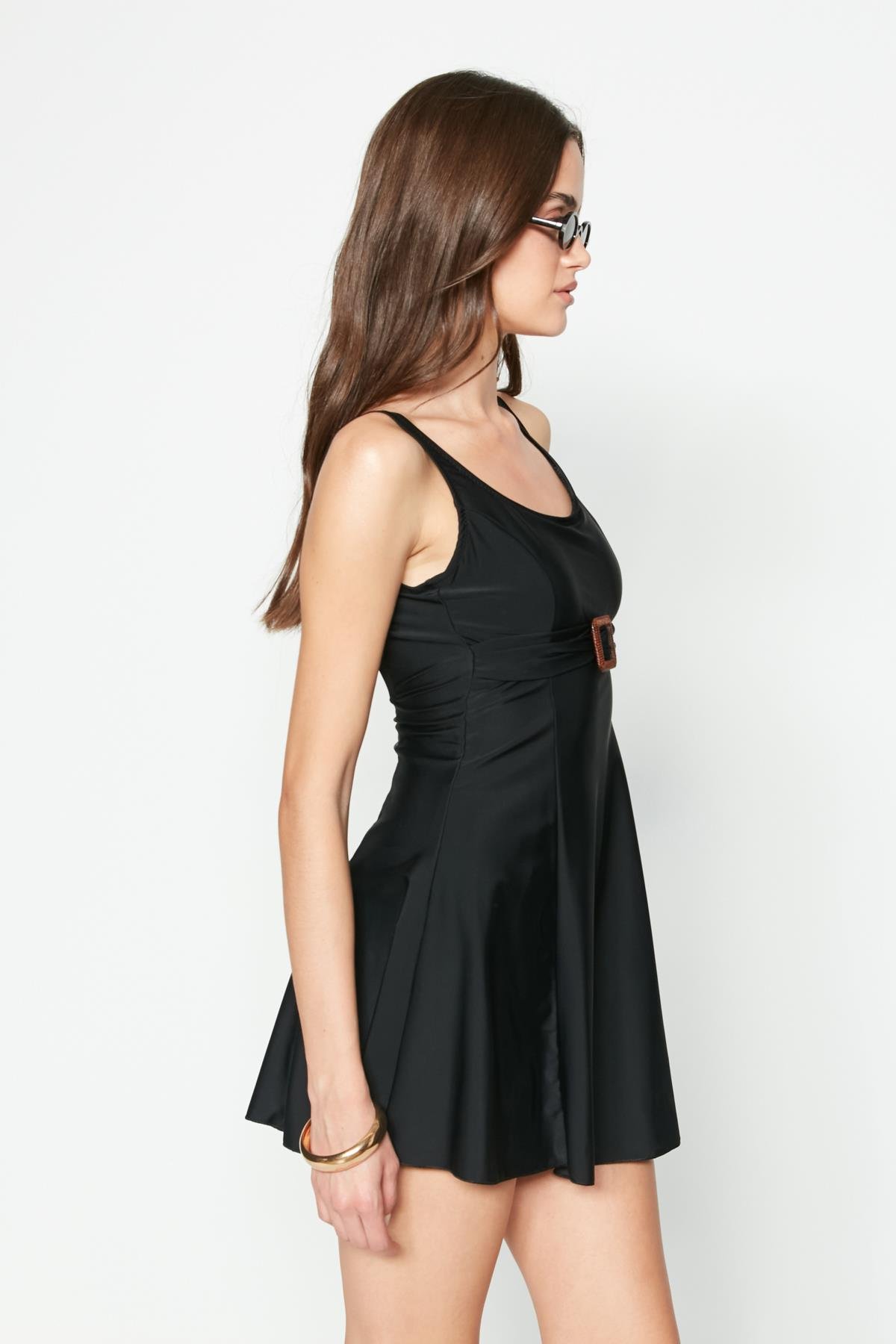 C&City Elbise Mayo 7546 Mint Yeşil Black