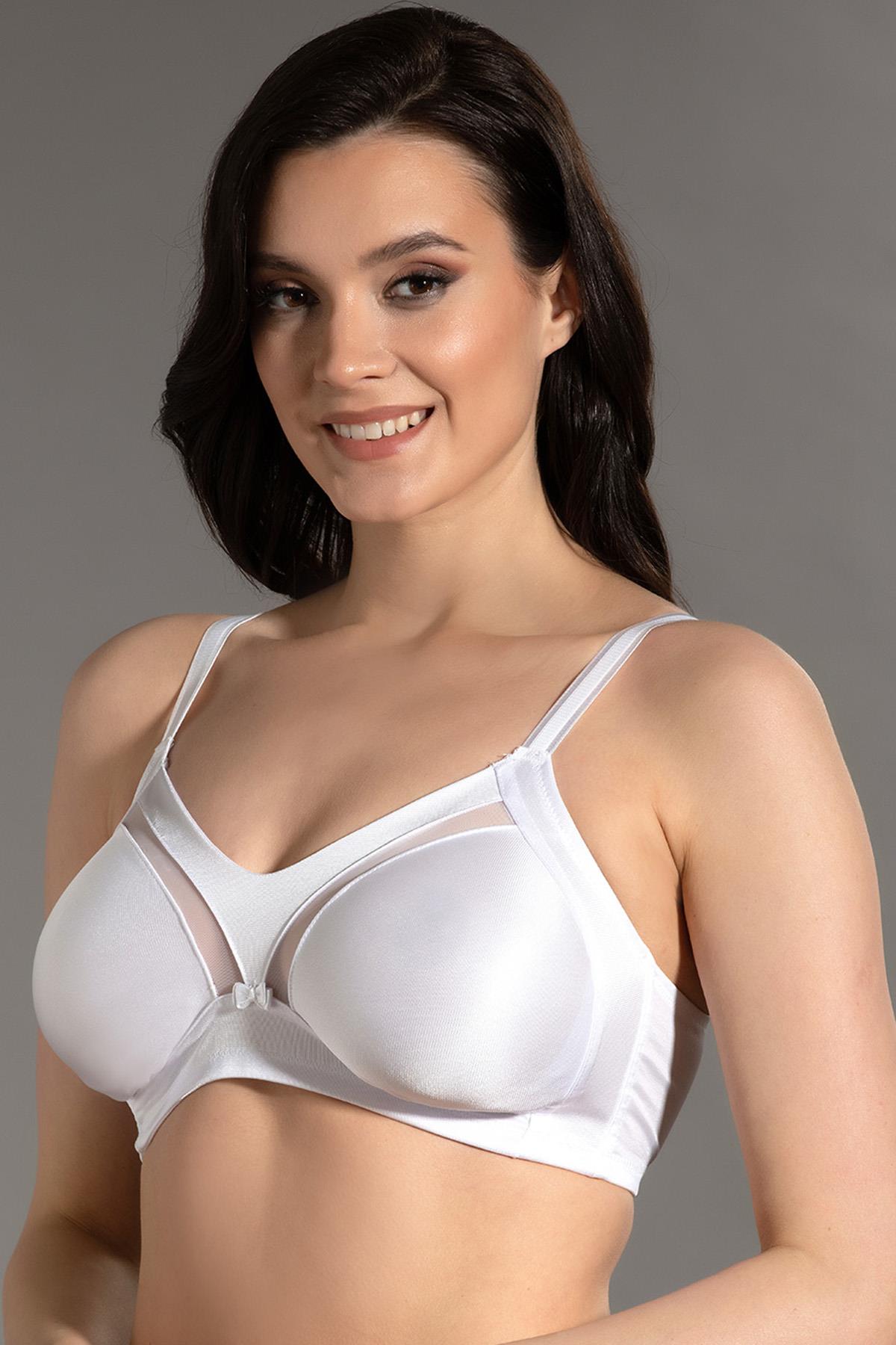 C&City Tulle Detail Minimiser Bra C12303 White