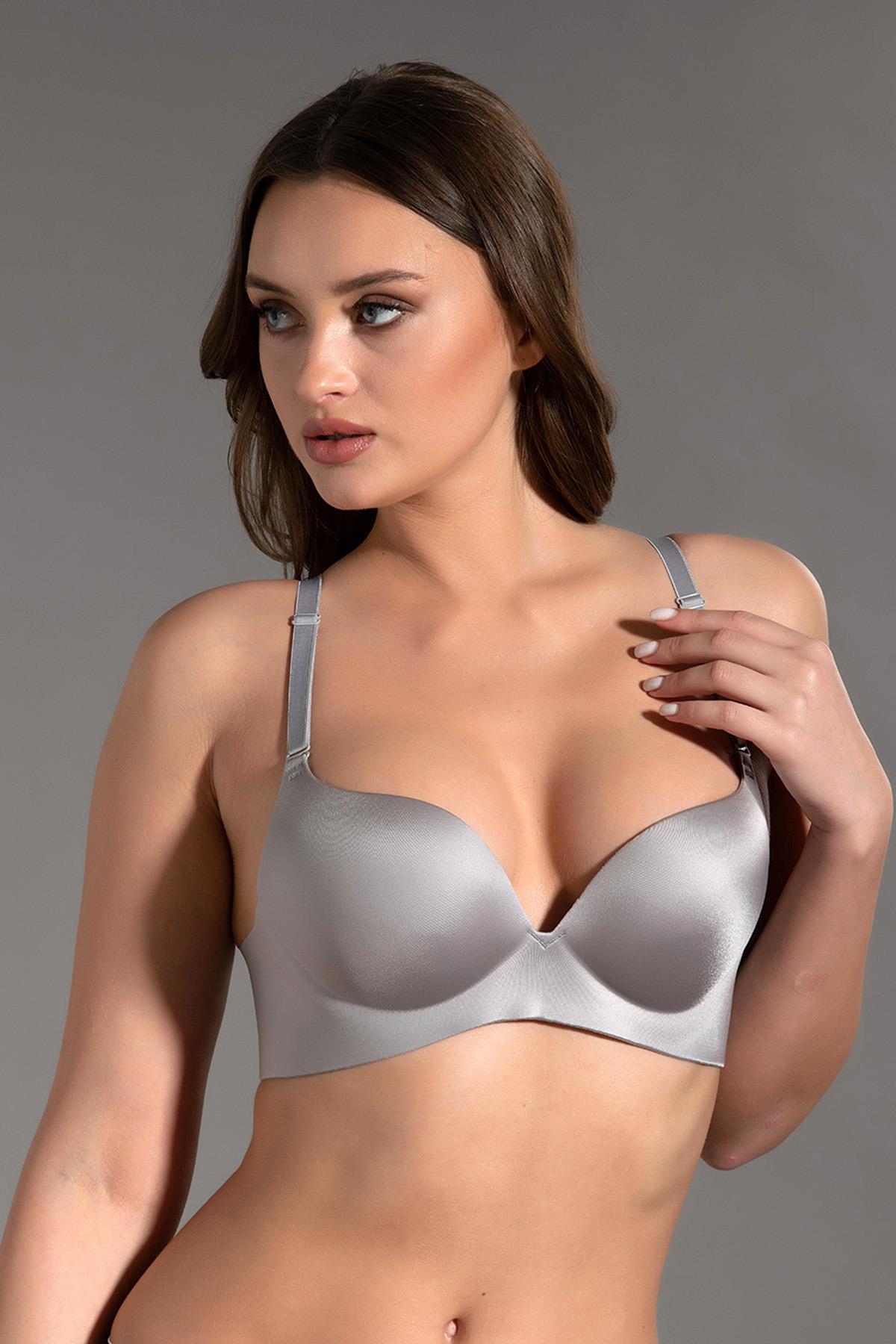C&City Push Up Laser Bra C16045 Grey