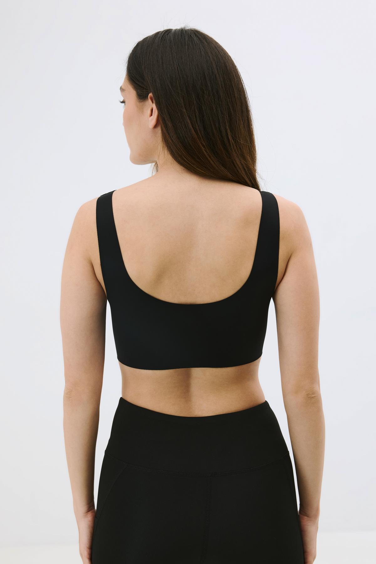 C&City Non-Wireless Seamless Laser Bra with Removable Pads C26125 Black