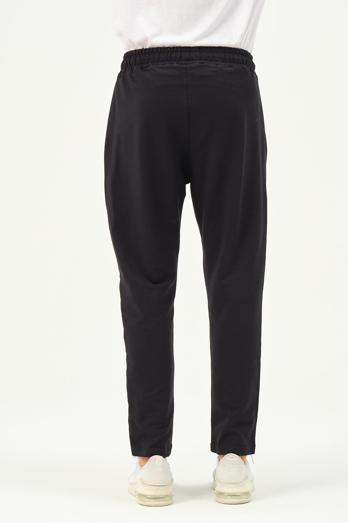 C&City Men Straight-Leg Sweatpants with Side Pockets 780  Navy Blue