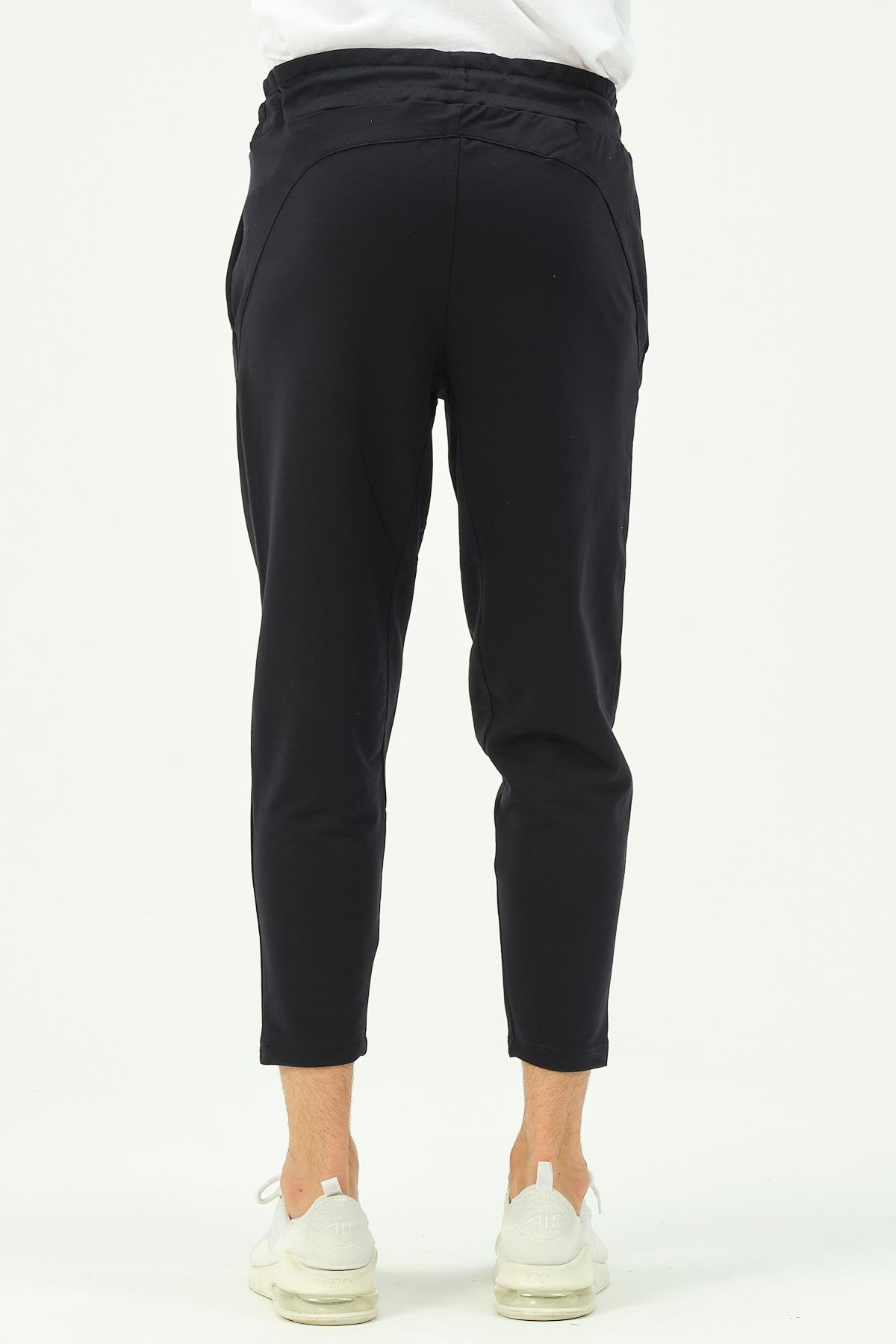 C&City Men Straight Leg Sweatpants with Back Pocket 783 Navy Blue