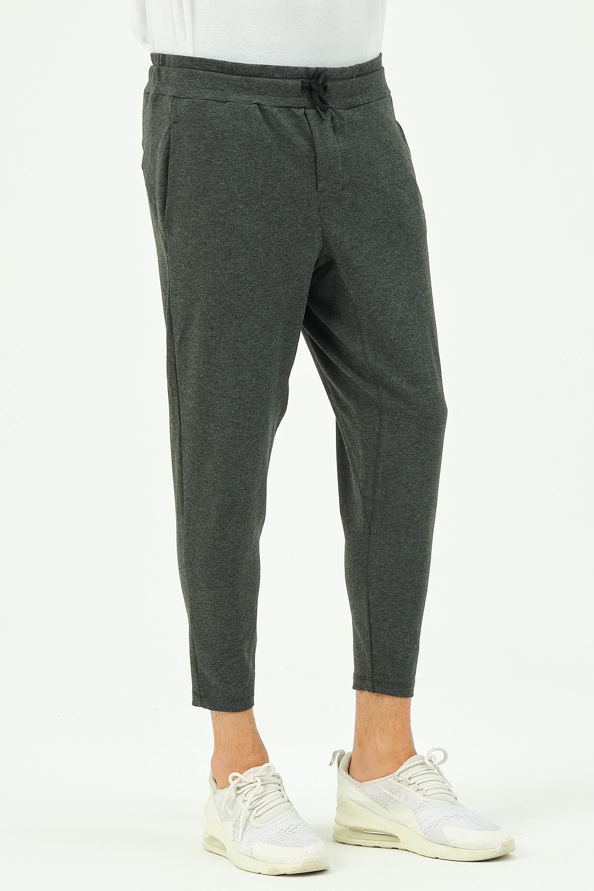 C&City Men Straight Leg Sweatpants with Back Pocket 783 Anthracite