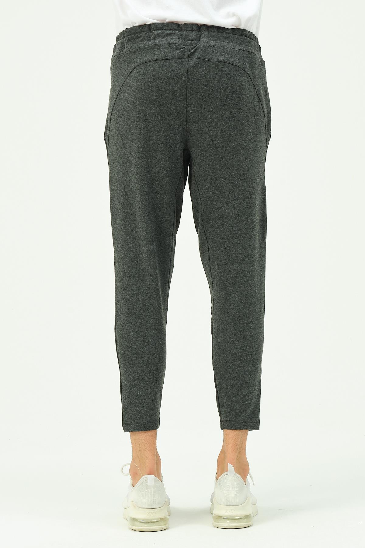 C&City Men Straight Leg Sweatpants with Back Pocket 783 Anthracite