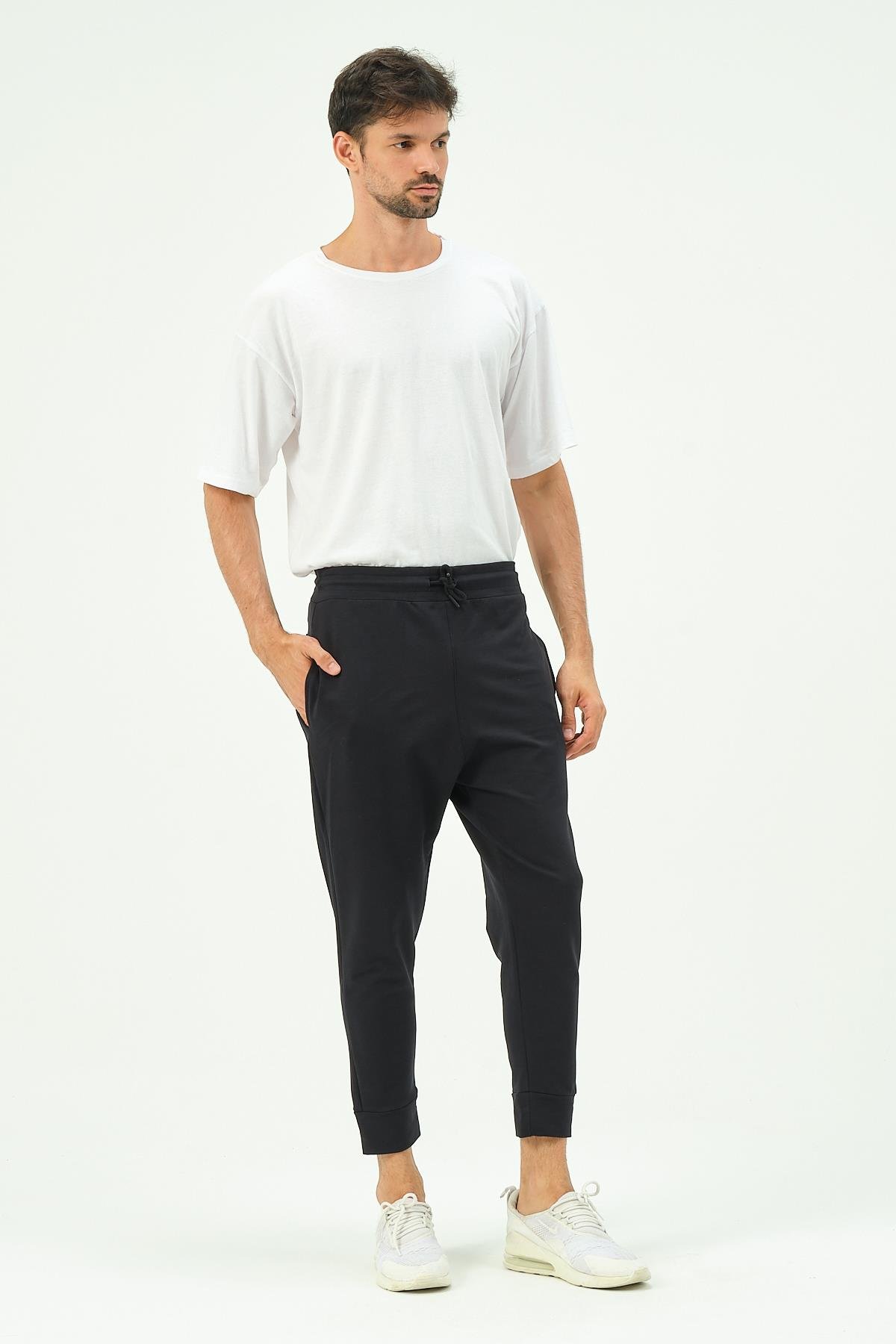 C&City Men Loose-Fit Sweatpants 784 Navy Blue