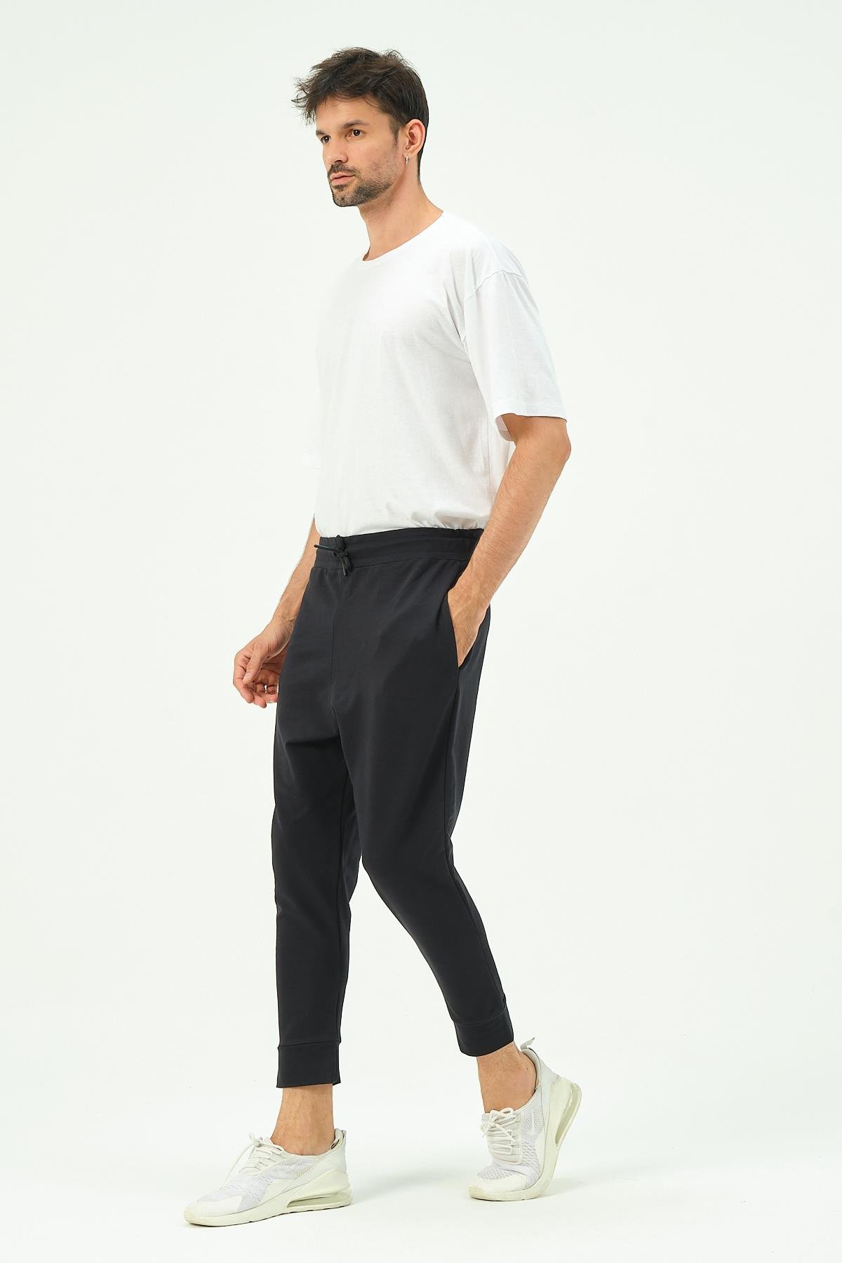 C&City Men Loose-Fit Sweatpants 784 Navy Blue