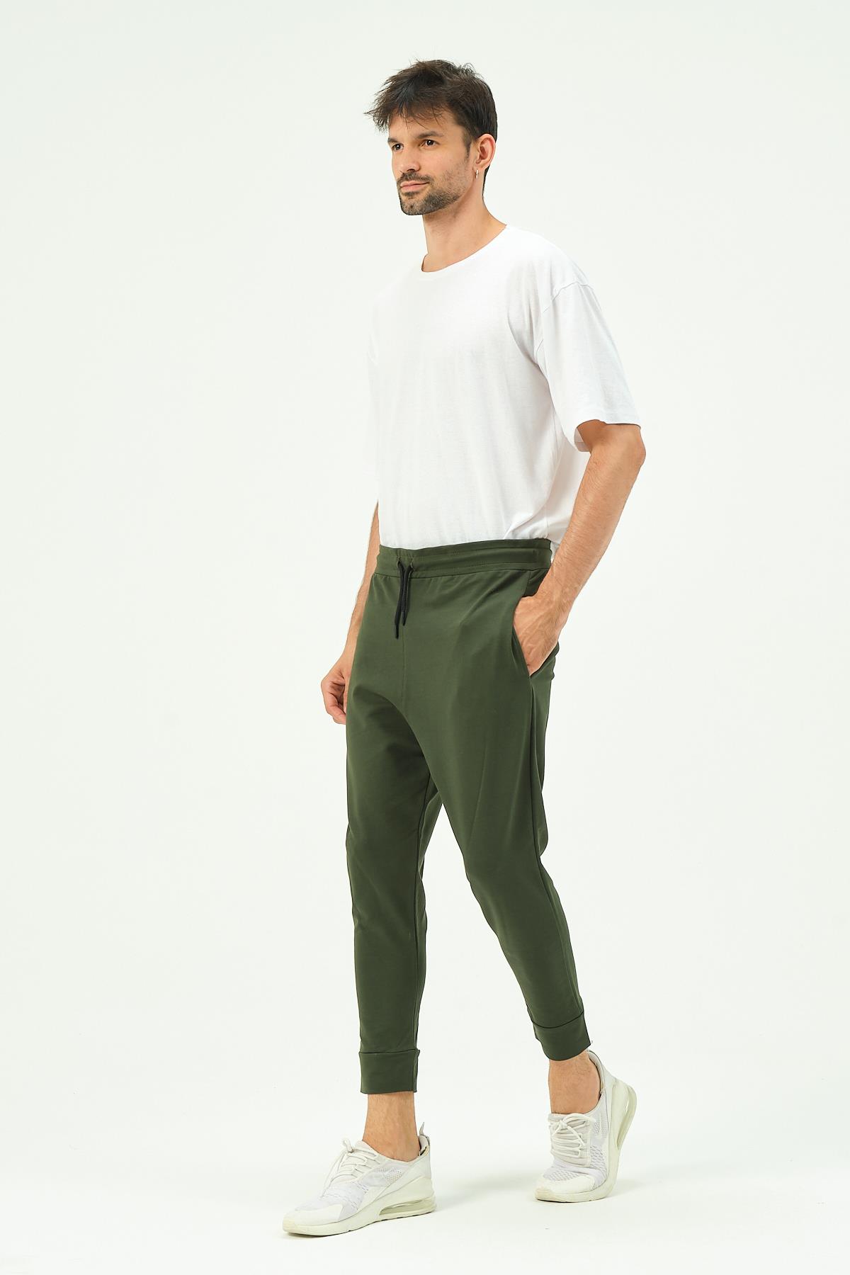 C&City Men Loose-Fit Sweatpants 784 Khaki