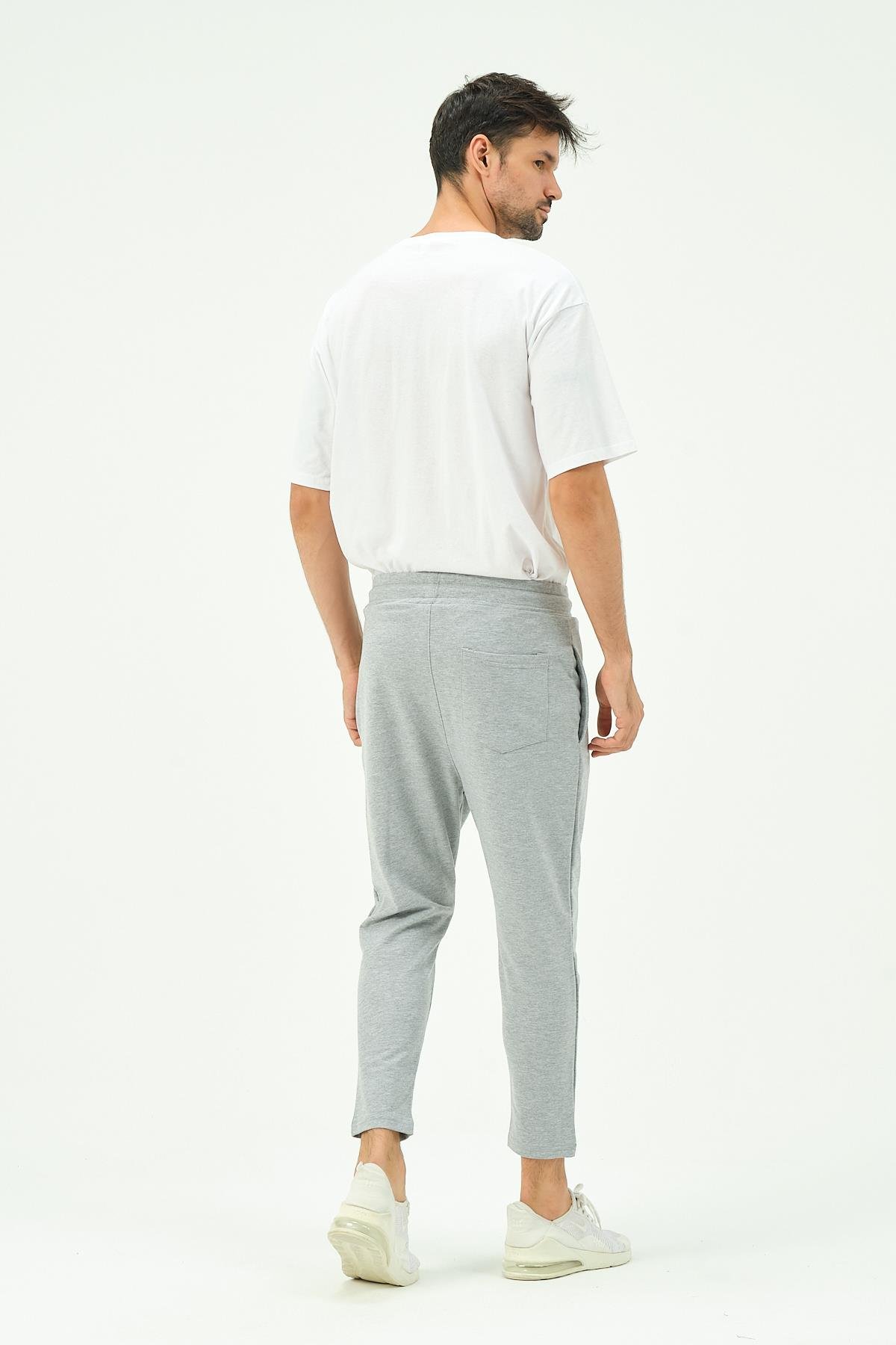 C&City Men Loose-Fit Straight Leg Sweatpants 785  Grey