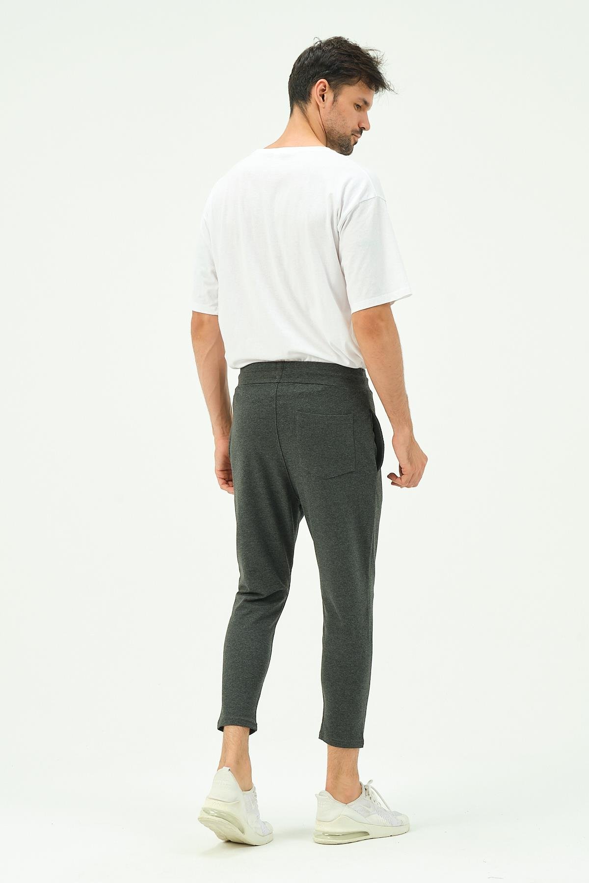 C&City Men Loose-Fit Straight Leg Sweatpants 785  Anthracite