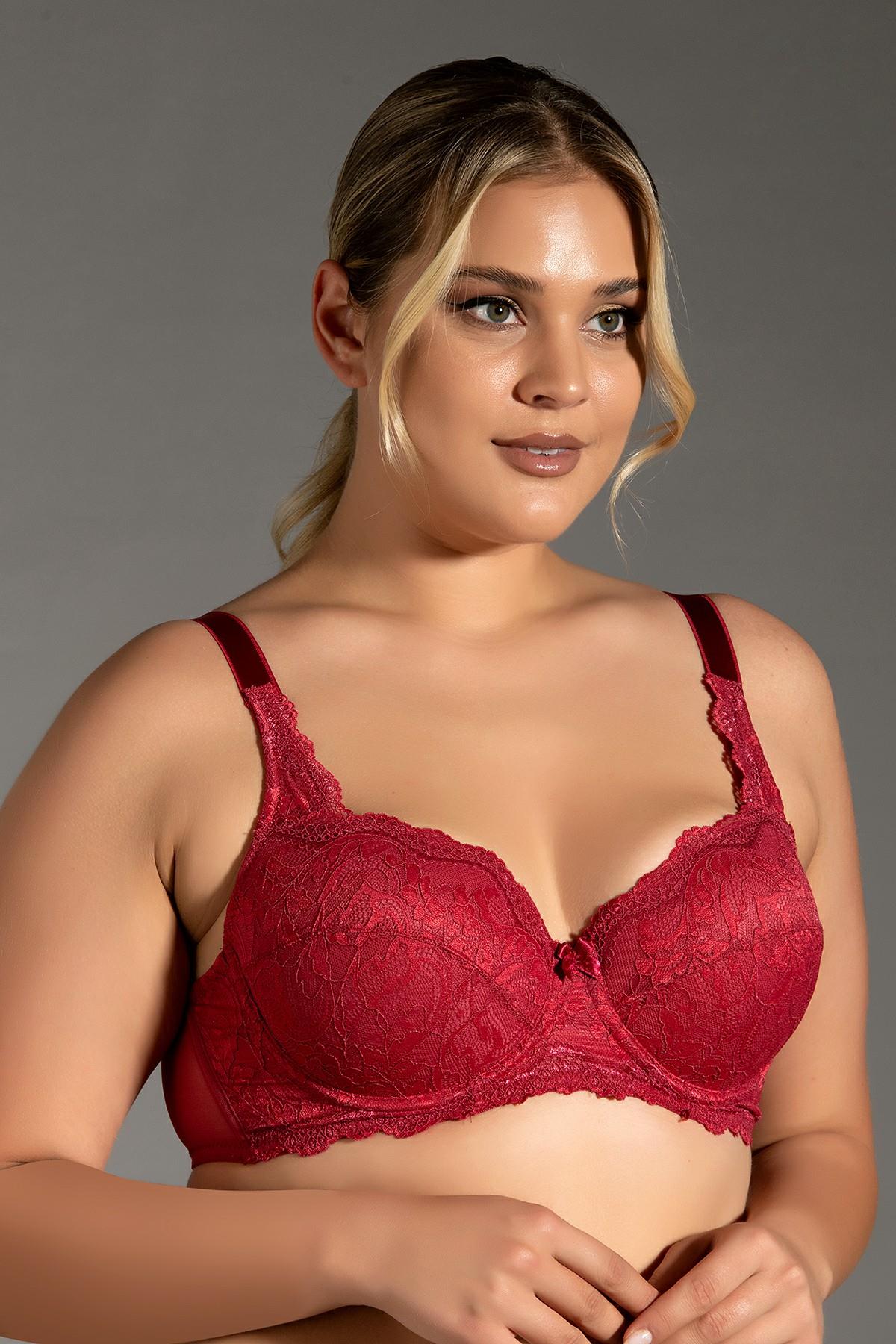 C&City Lace Unsupported Bra C18042 Burgundy