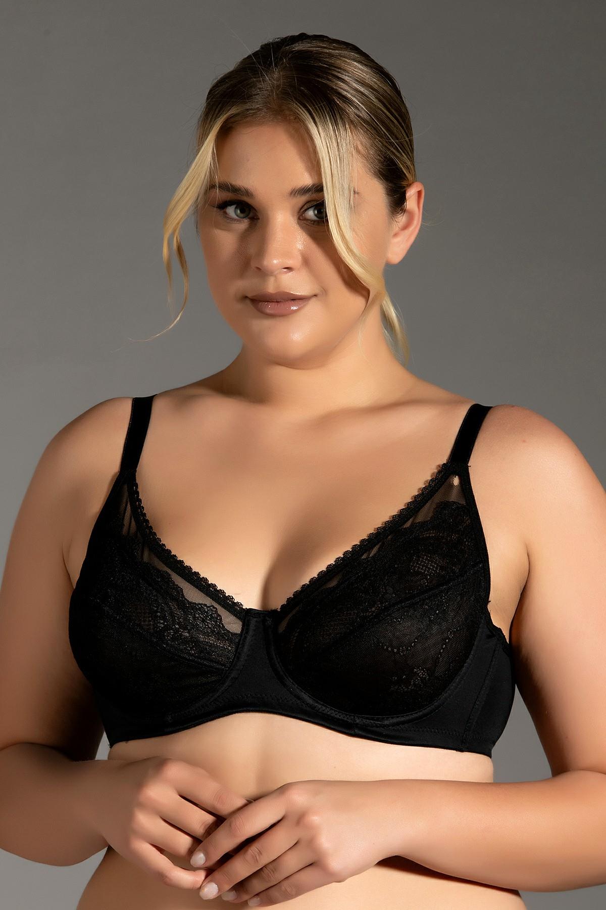 C&City Lace Minimizer Bra C12301 Black